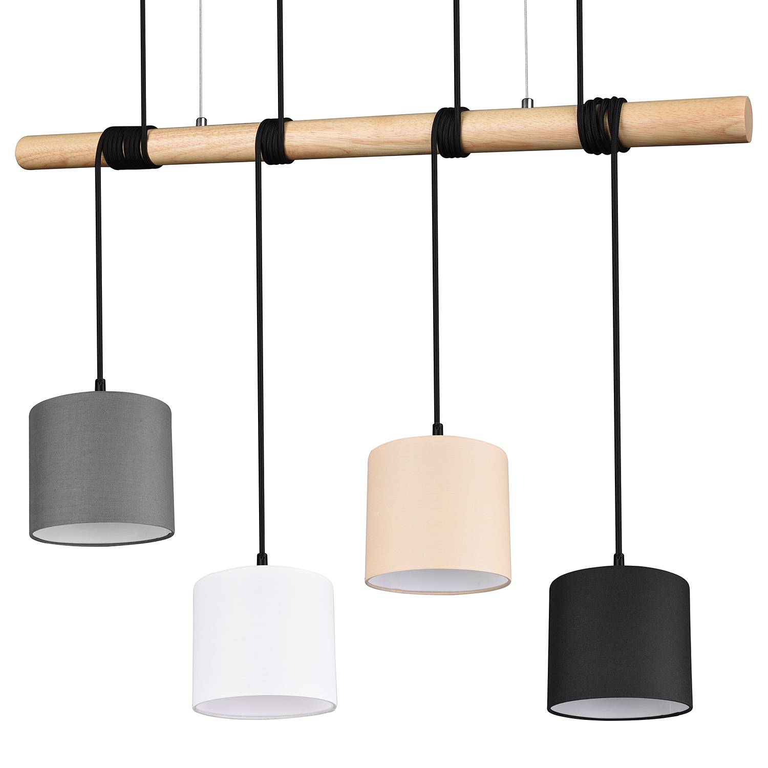 Ceiling light Odin Cotton fabric Iron