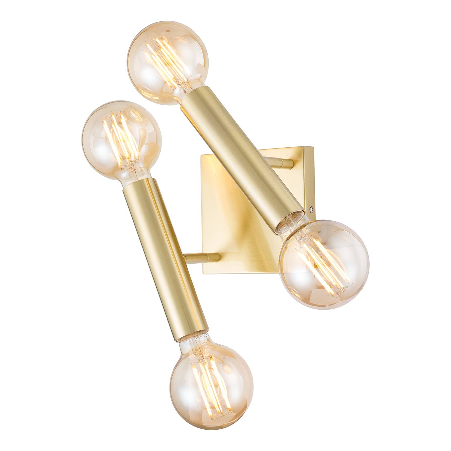 4-Flame Wall Lamp Lujan Iron