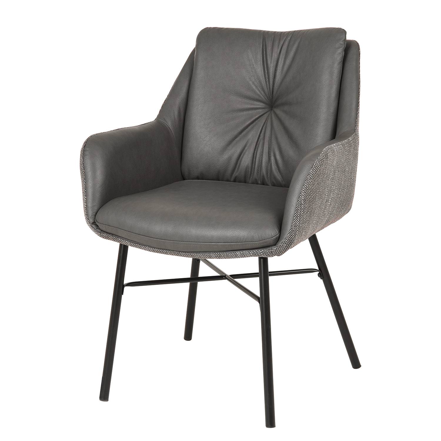 Armchair Treve Faux Leather Grey