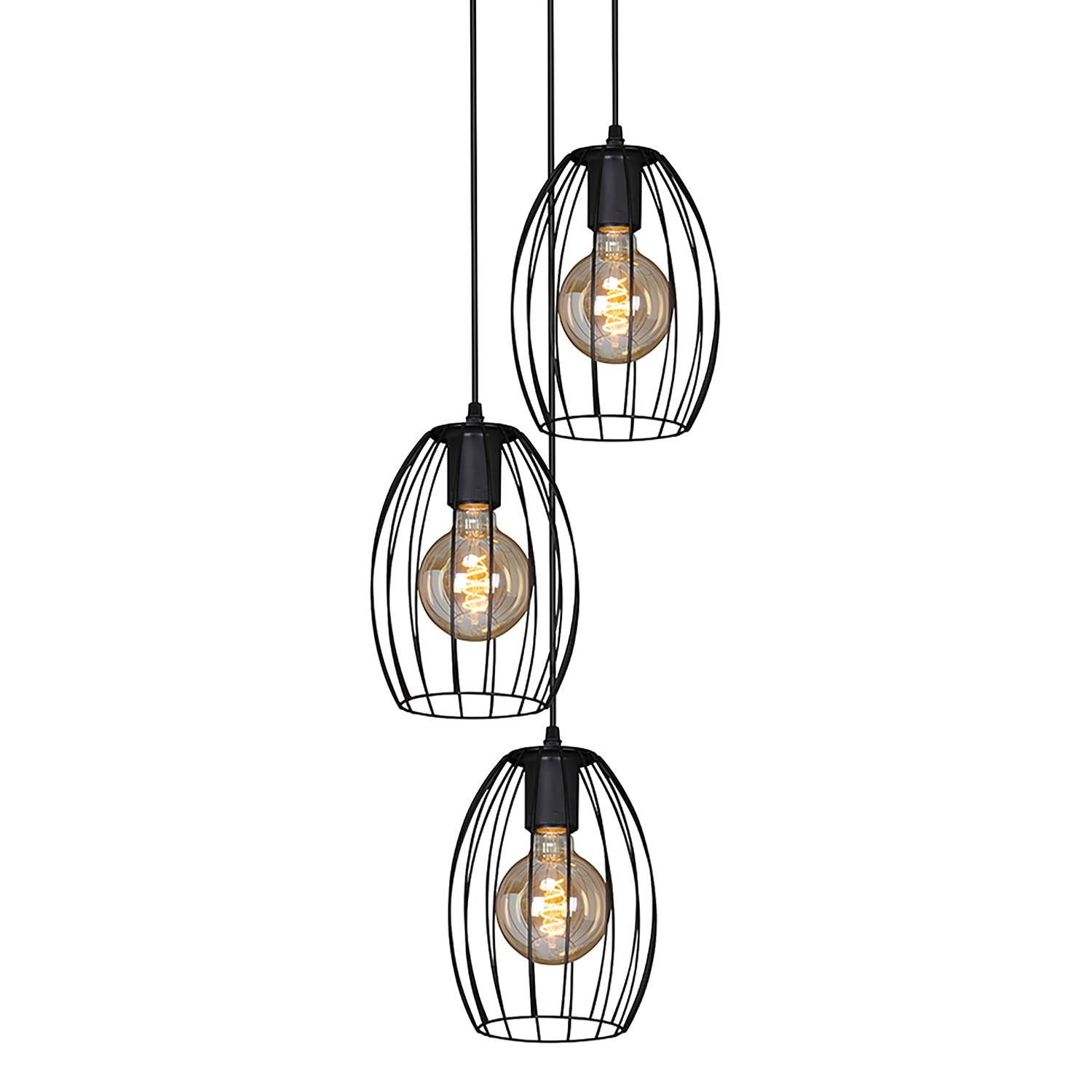 Pendant lamp Waktu III Black