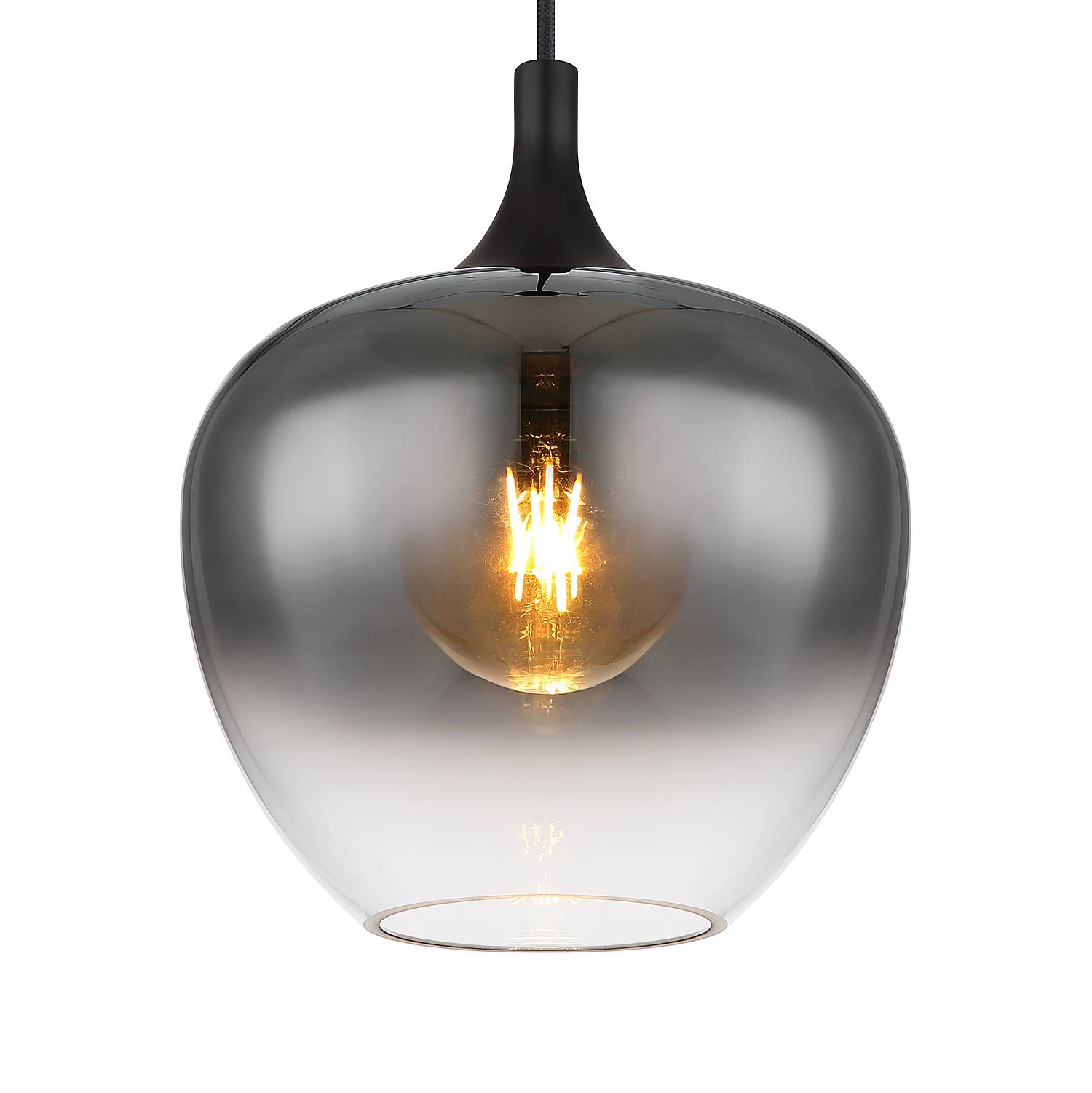 Pendelleuchte Maxy Typ B Farbglas Eisen Durchmesser: 24 cm