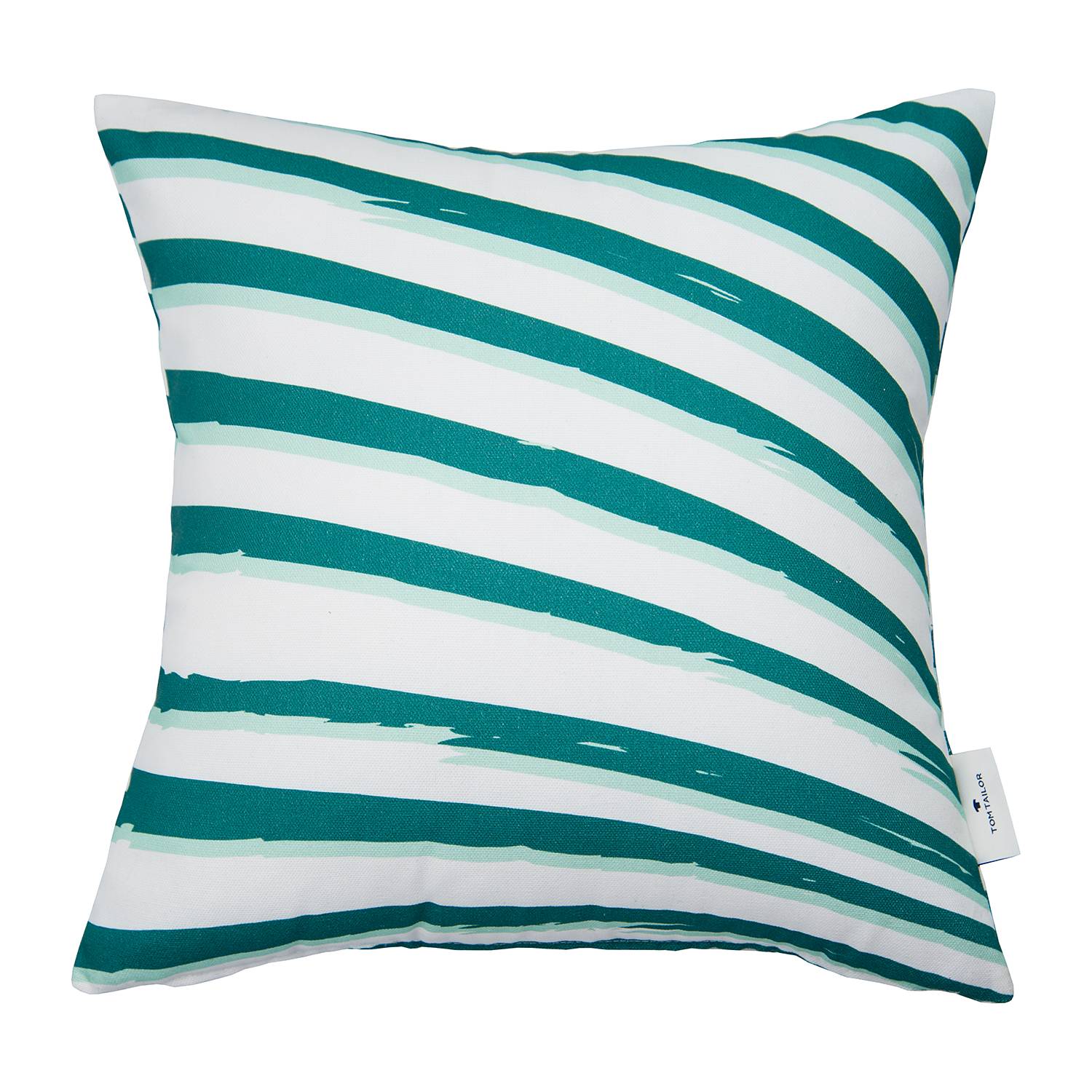Pillowcase Zebra Crossing Cotton fabric White Petrol