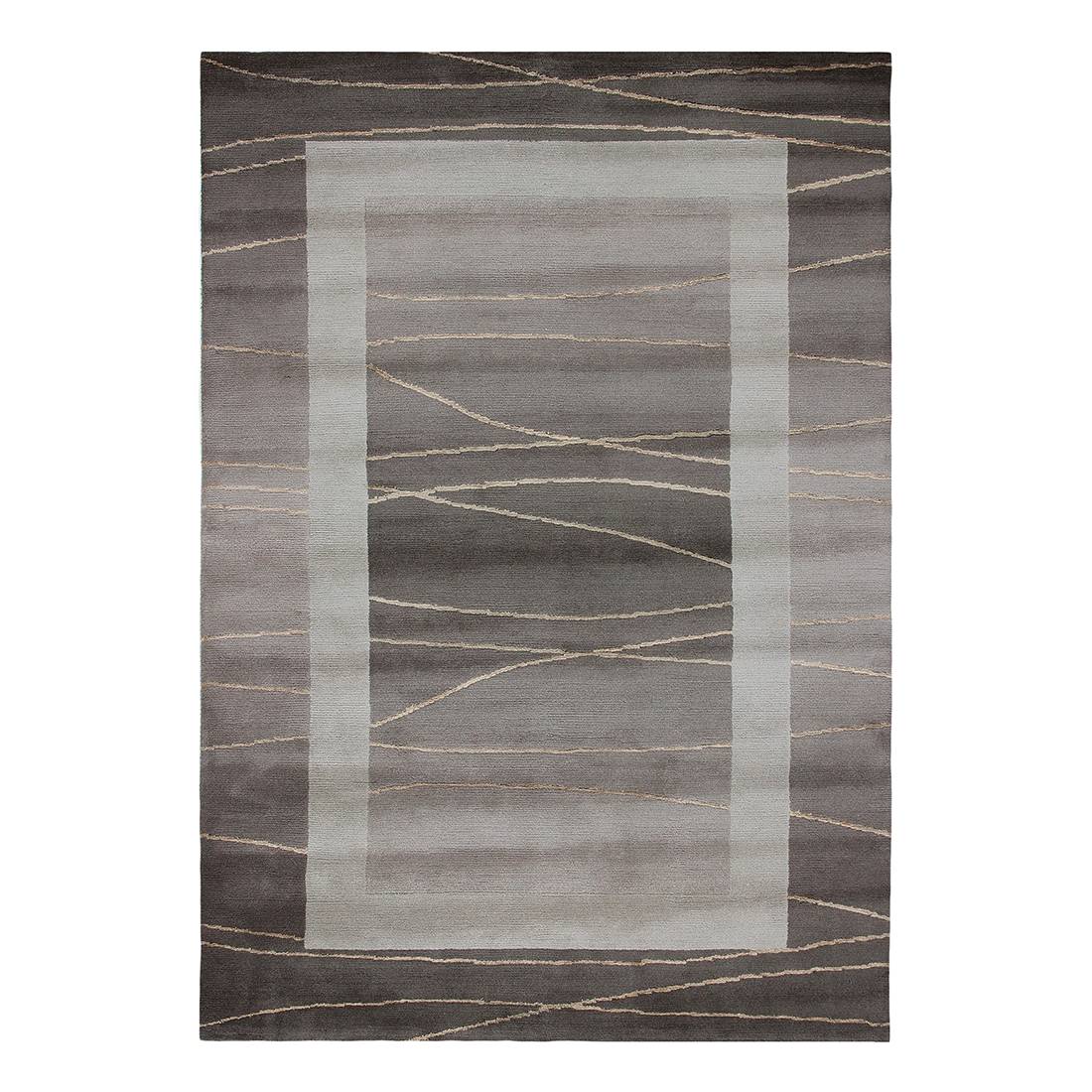 Teppich Linea Wolle/ Hellbraun 70 cm x 140 cm