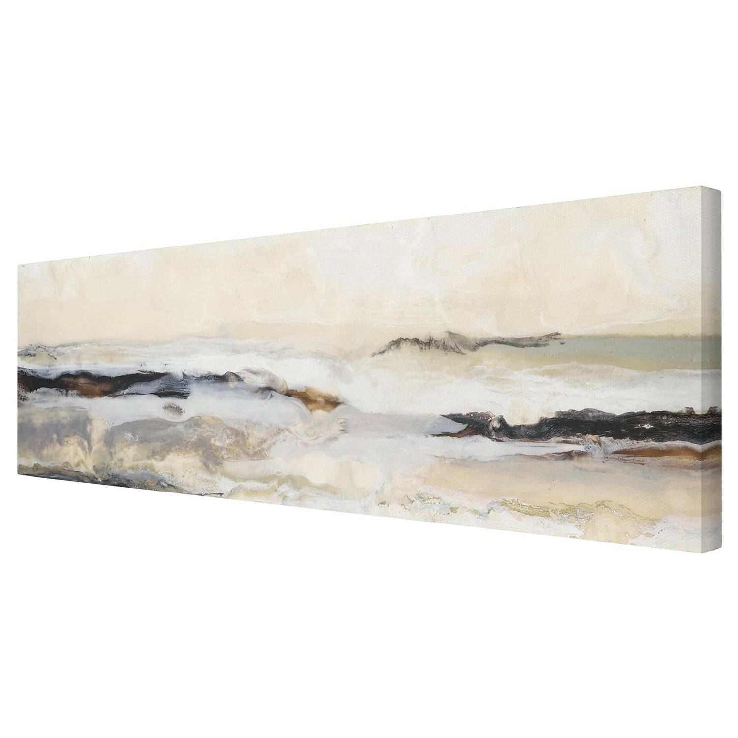 Leinwandbild Fröhlicher Horizont I Beige