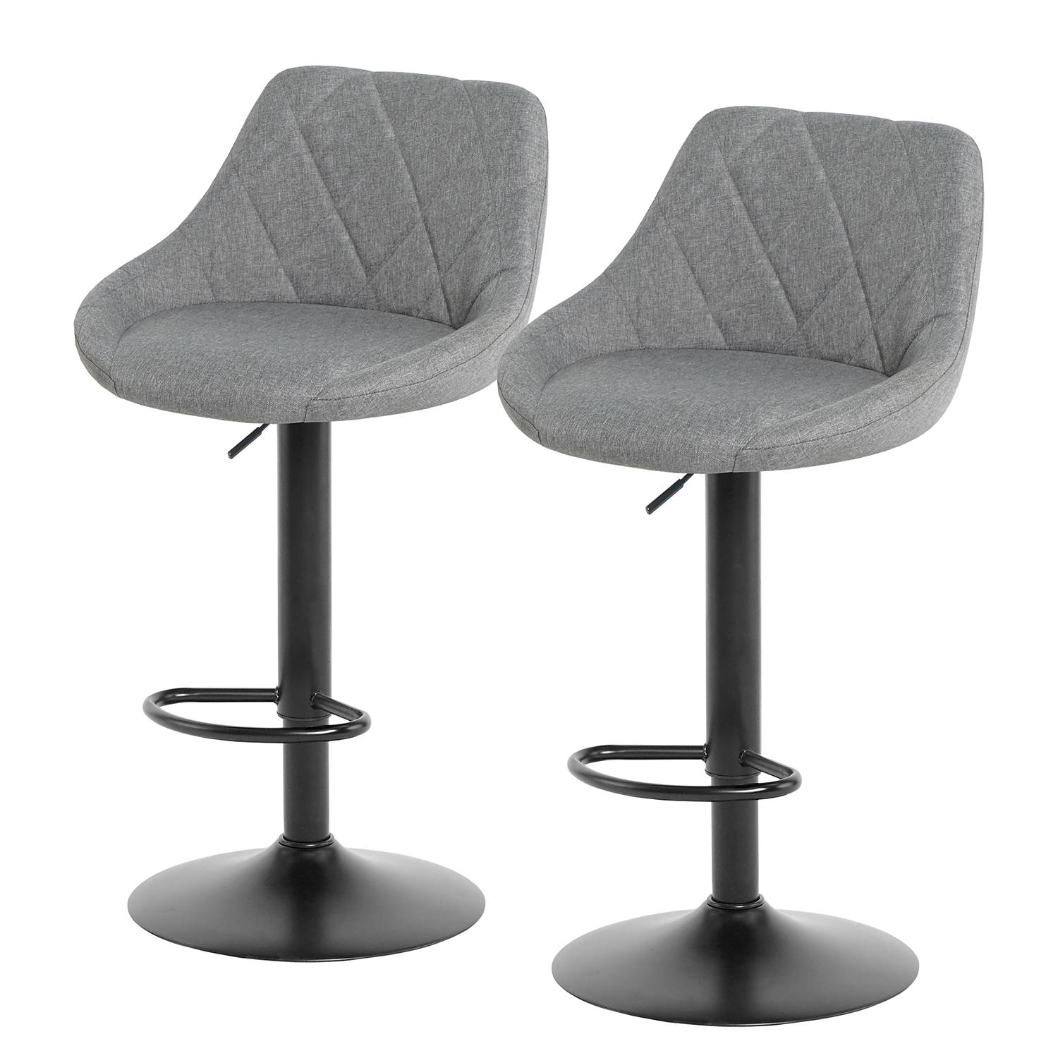 Bromfield III Barhocker (2er-Set) Grau
