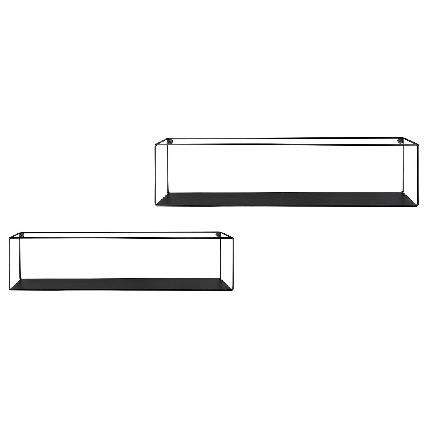 2x Wandregal Tarifa Metall Schwarz
