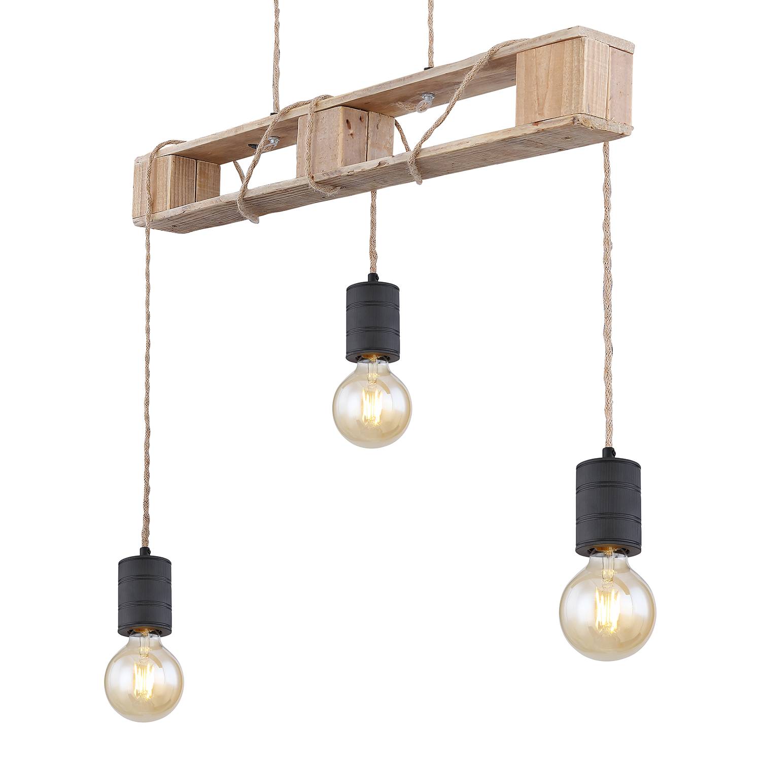 Joelle IV Pendant Lamp Iron 3-light