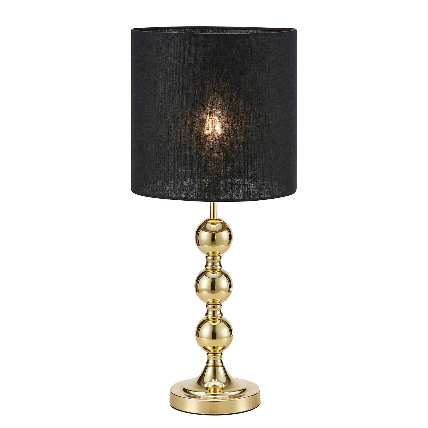 Table lamp Octo Paper Iron Black Brass