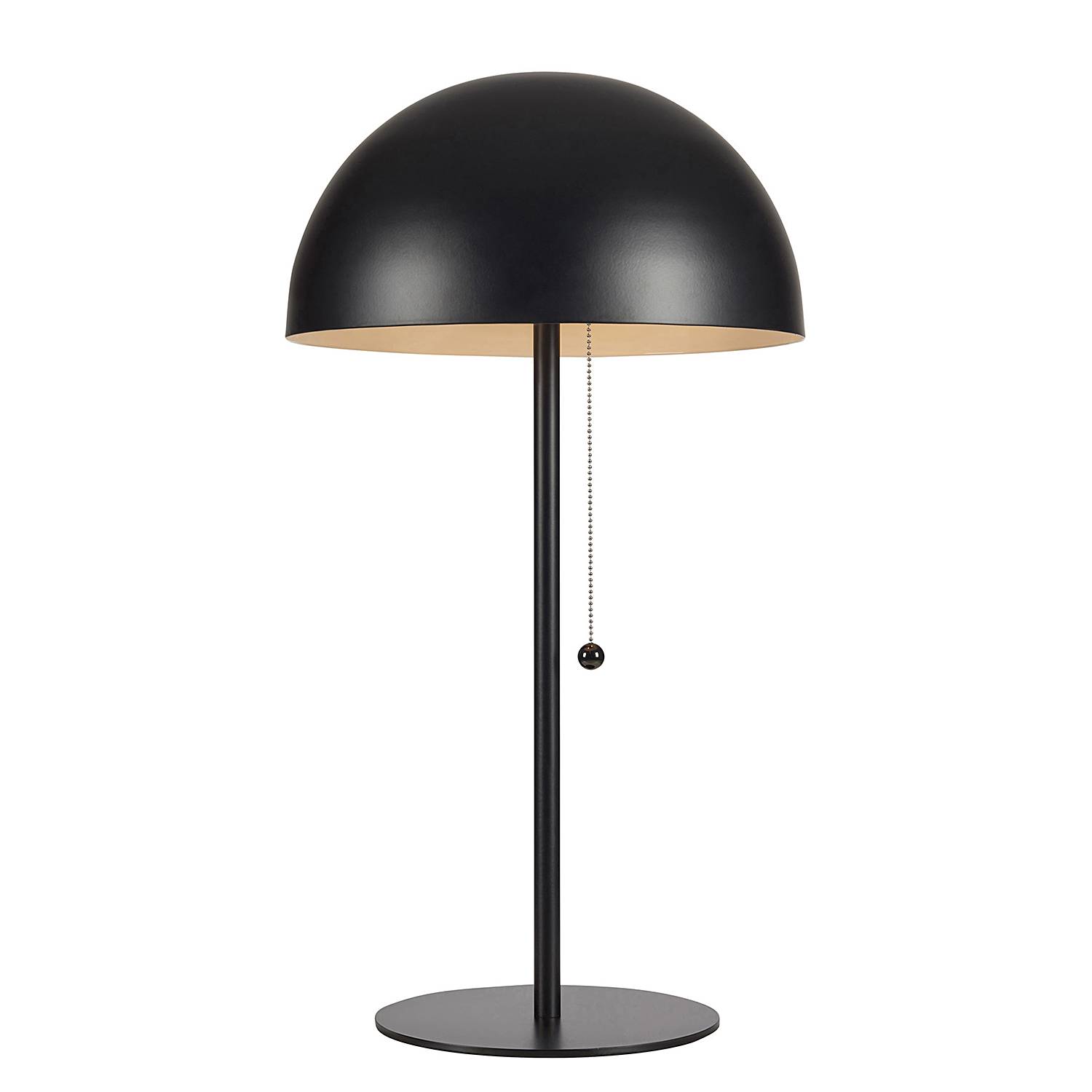2-burner Table lamp Dome Iron Black