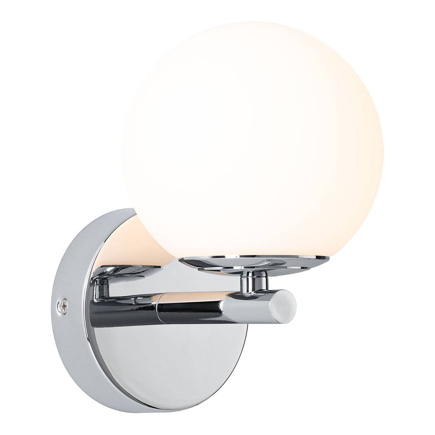 Wall lamp Gove Opal glass Chrome