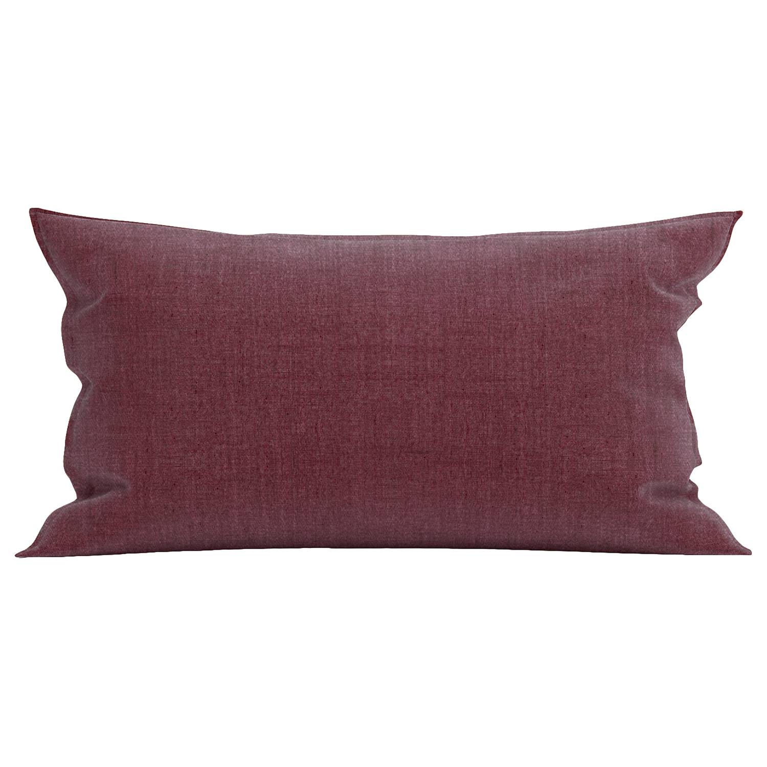 Flannel I Pillowcase Cotton Bordeaux