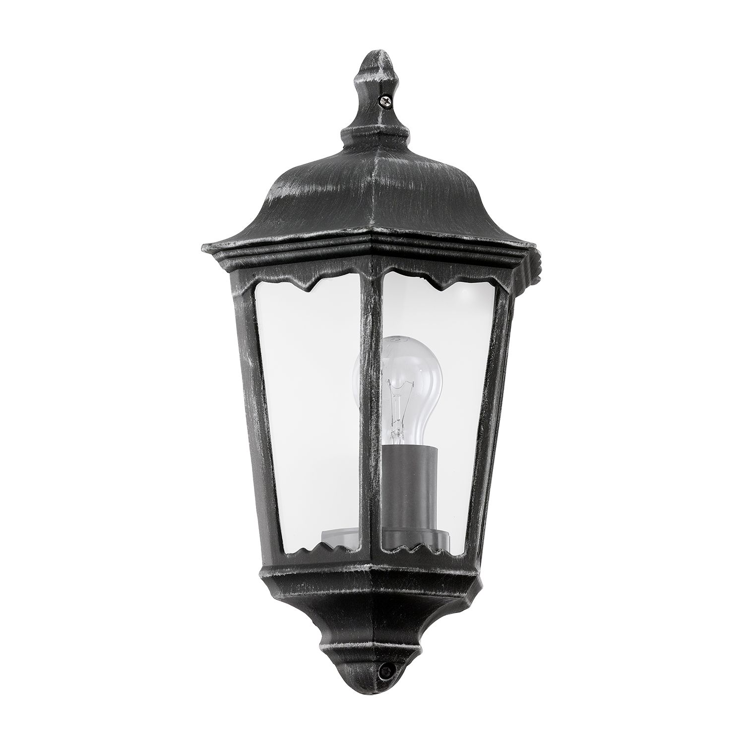 Navedo IV Außenwandleuchte Glas Aluminium 1-flammig