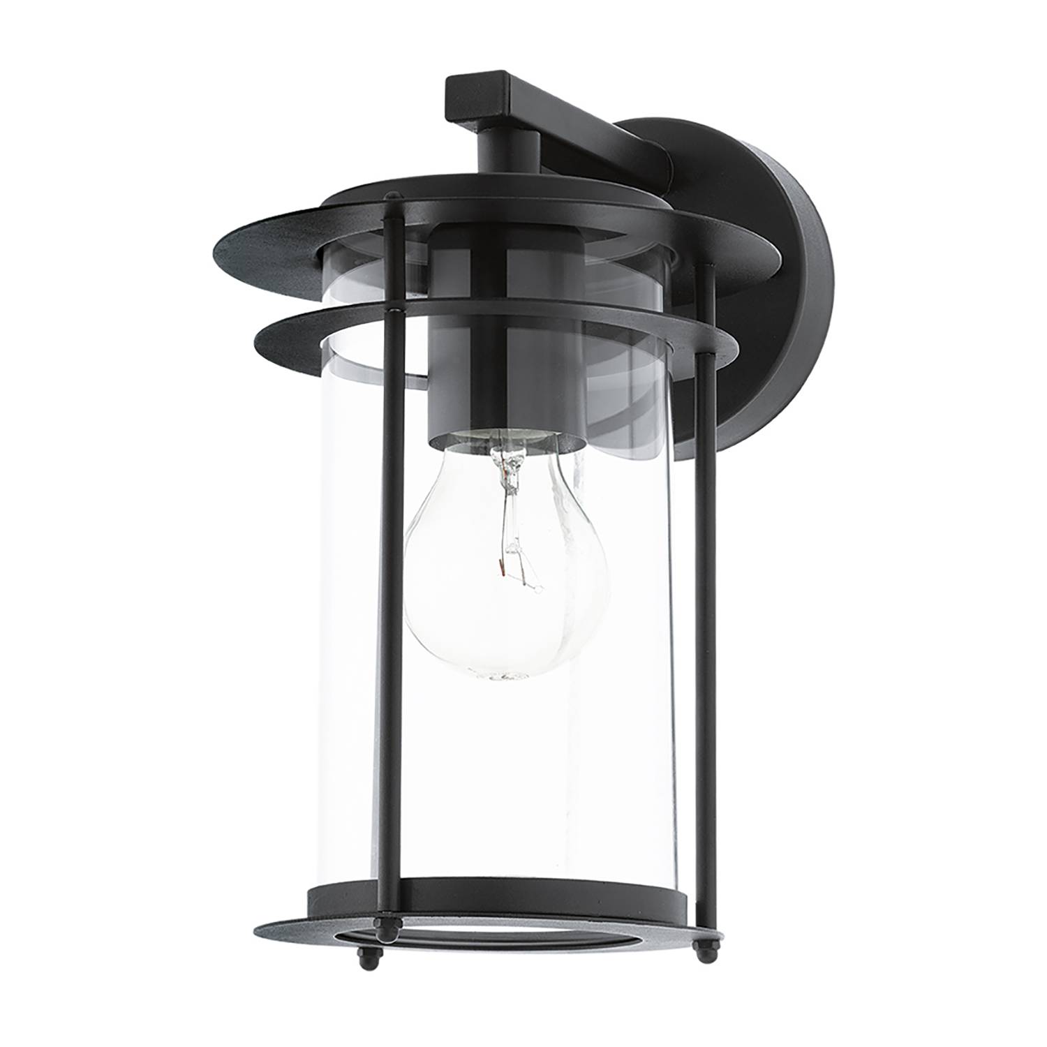 Valdeo Outdoor wall light glass steel 1-bulb