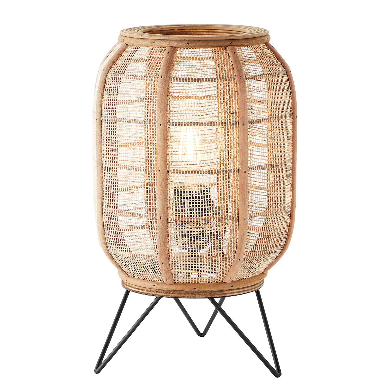 Table lamp Tanah Linen Iron