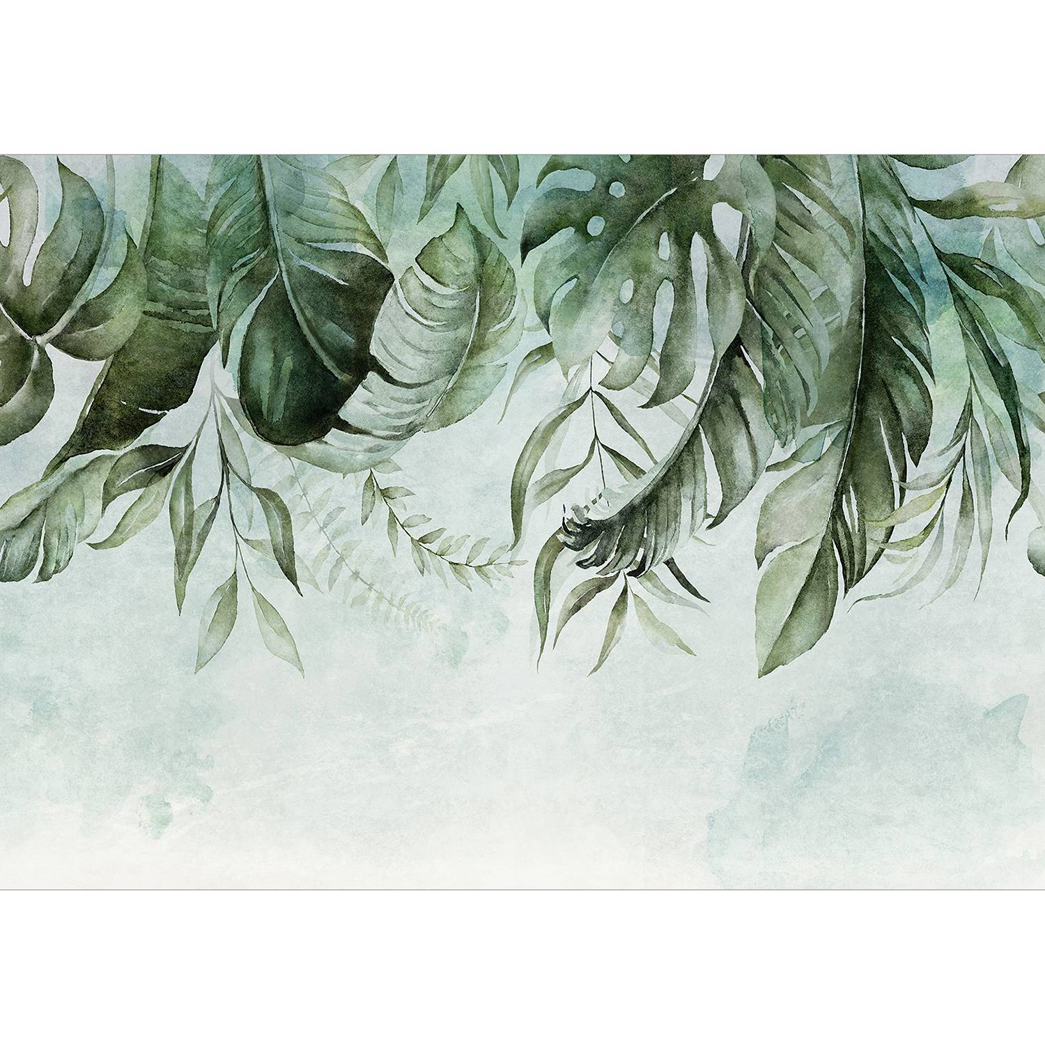 Vlies Fototapete Green Story Vlies Grün / Beige 400 x 280 cm