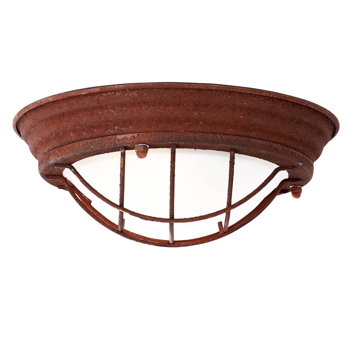 Wall lamp Typhoon I, Glass/Iron, Rust brown
