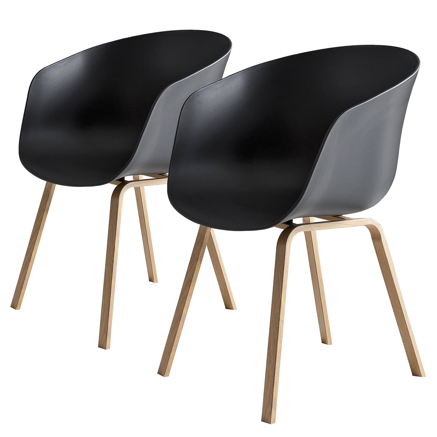 2x Armchair Loppi Black