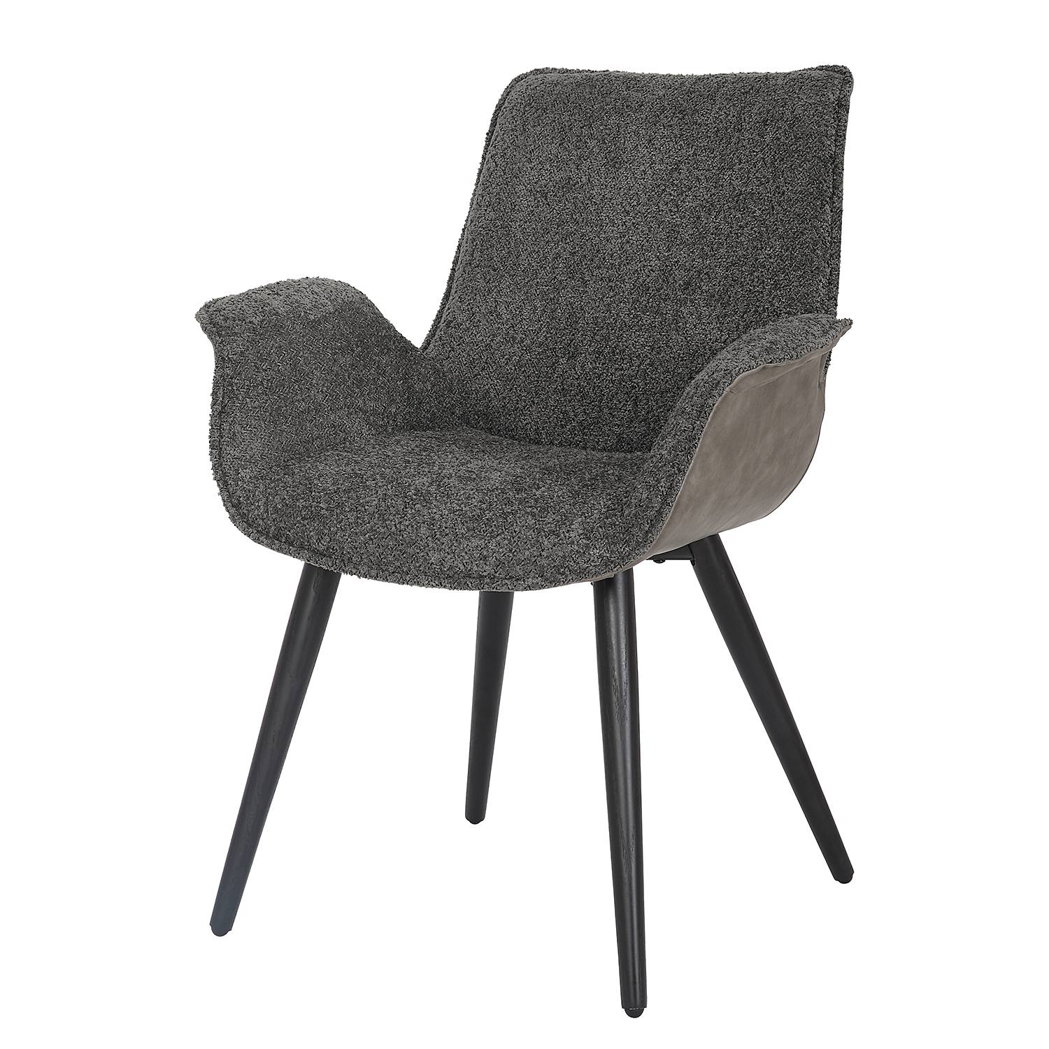 Upholstered Chair Throne Grey