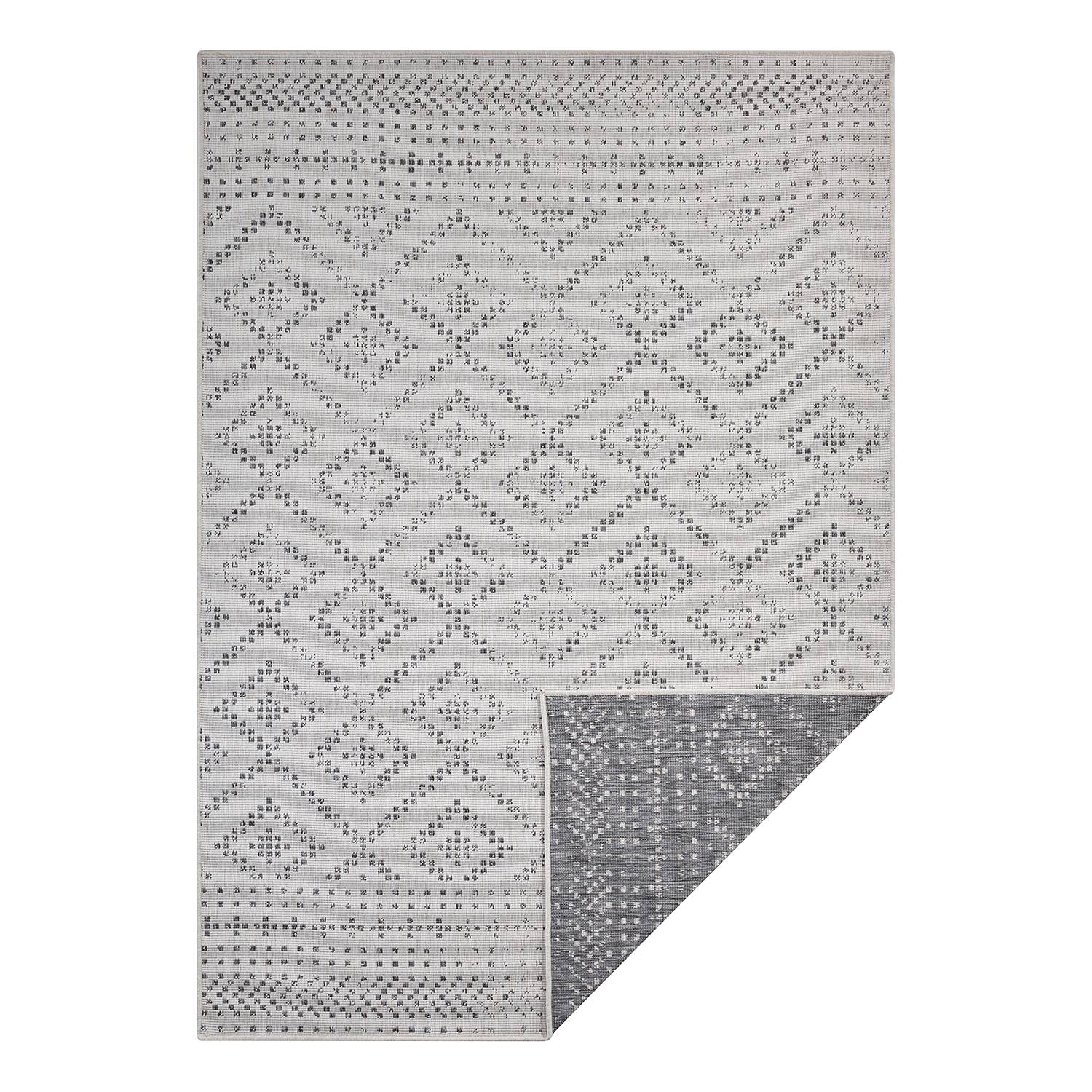 Olympia I Reversible Rug Grey 120 x 170 cm