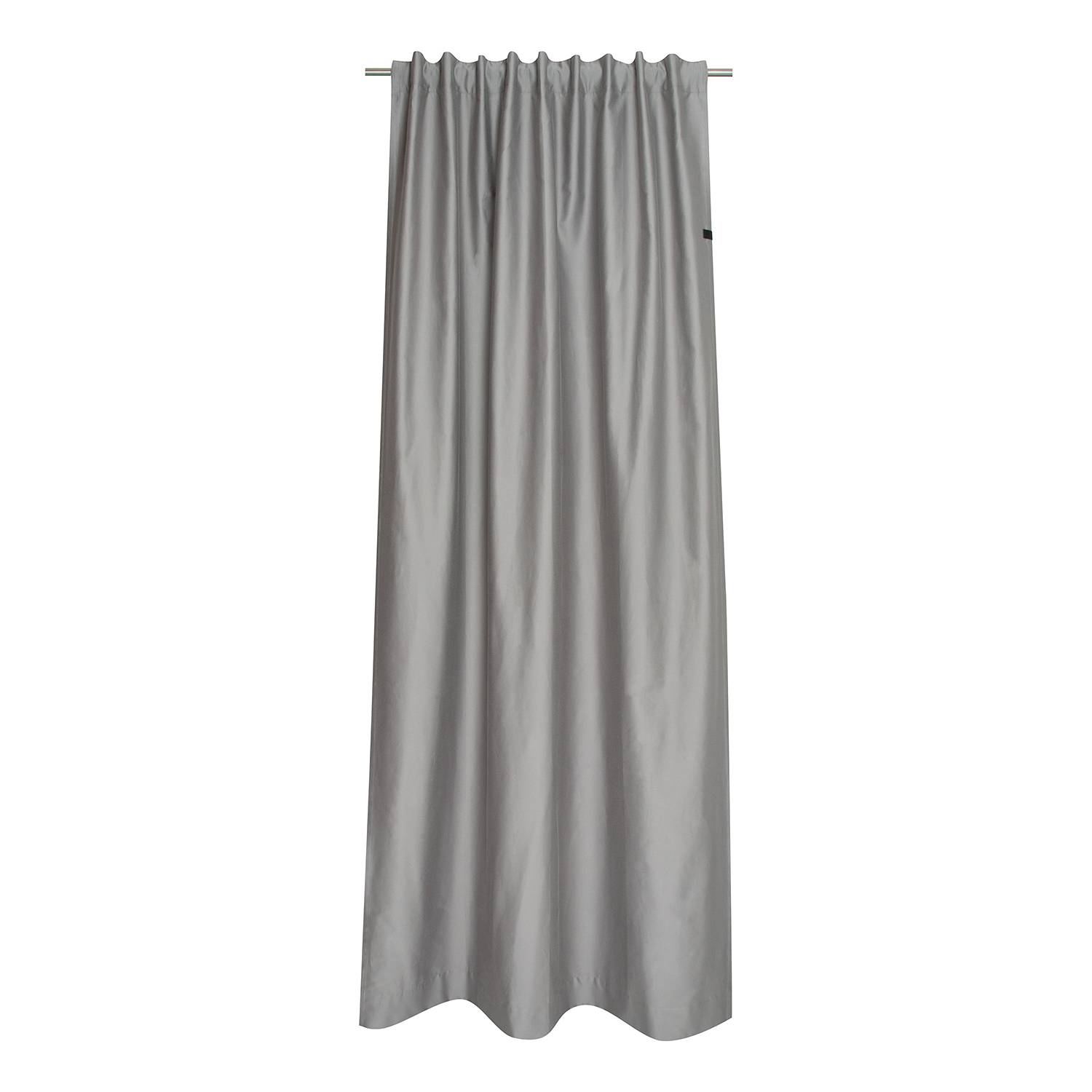 Fertiggardine Soft Baumwolle / Polyester Grau 130 x 250 cm