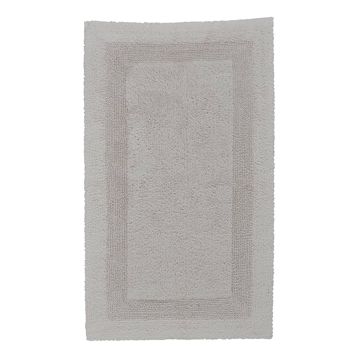 Arizona Bath Mat Cotton Silver Grey 60 x 100 cm
