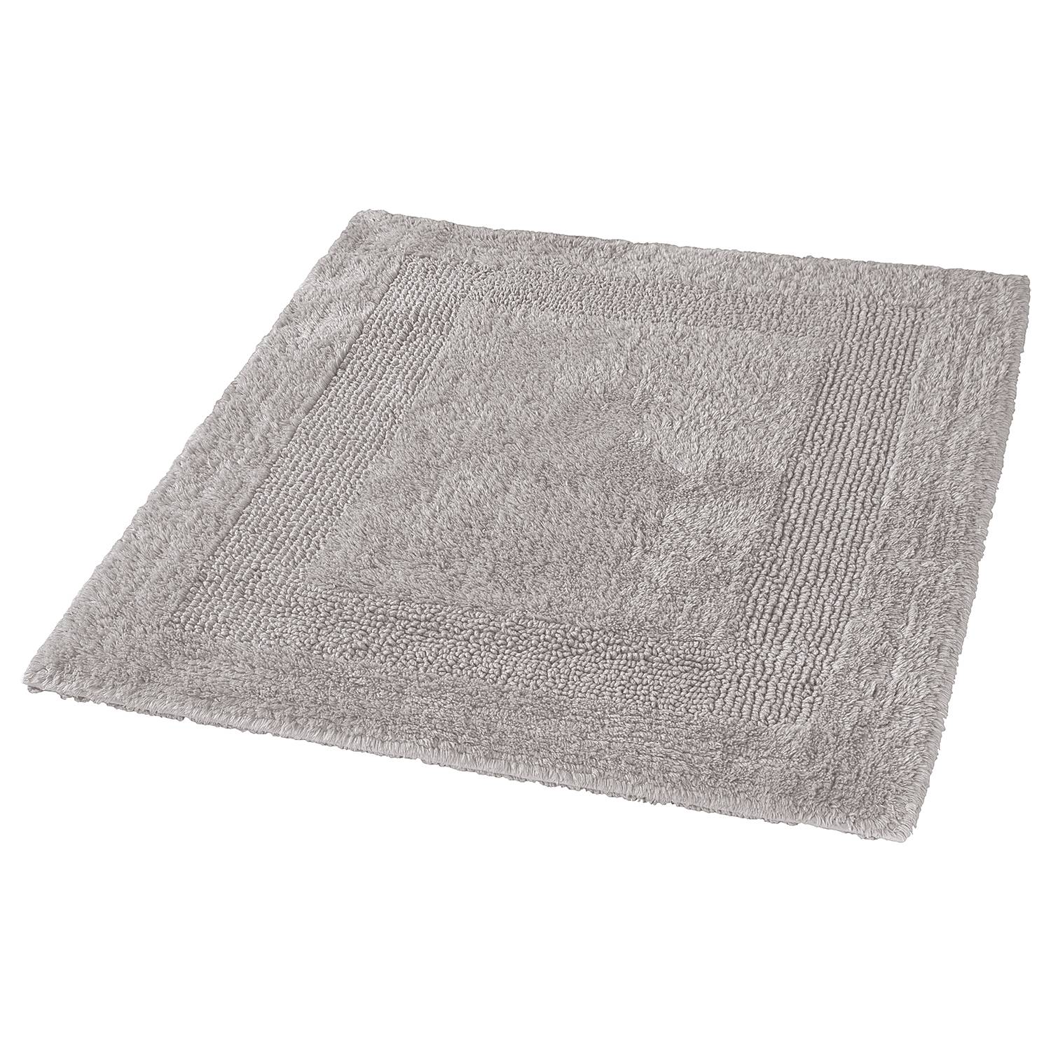Arizona Bath Mat Cotton Silver Grey 55 x 65 cm