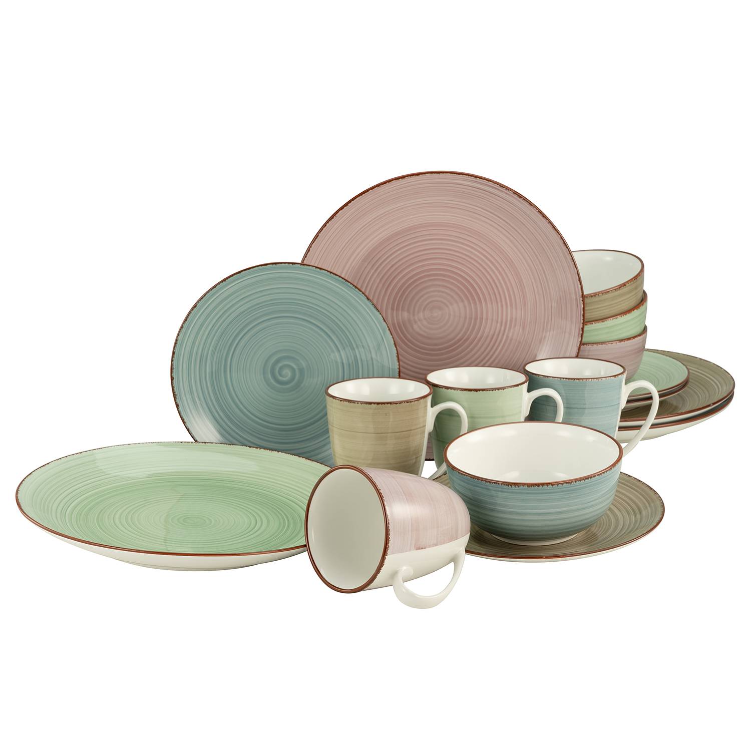 x16 Kombiservice Samba Porcelain Multicolored