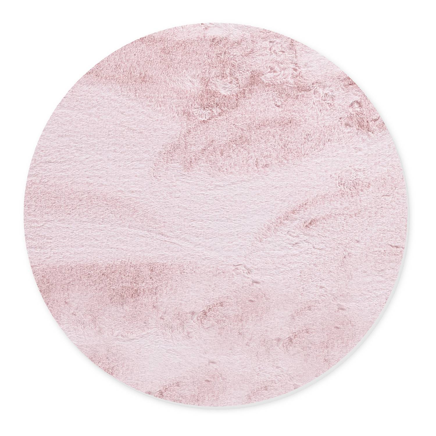 Shaggy rug Sara II Pink Ø 90cm