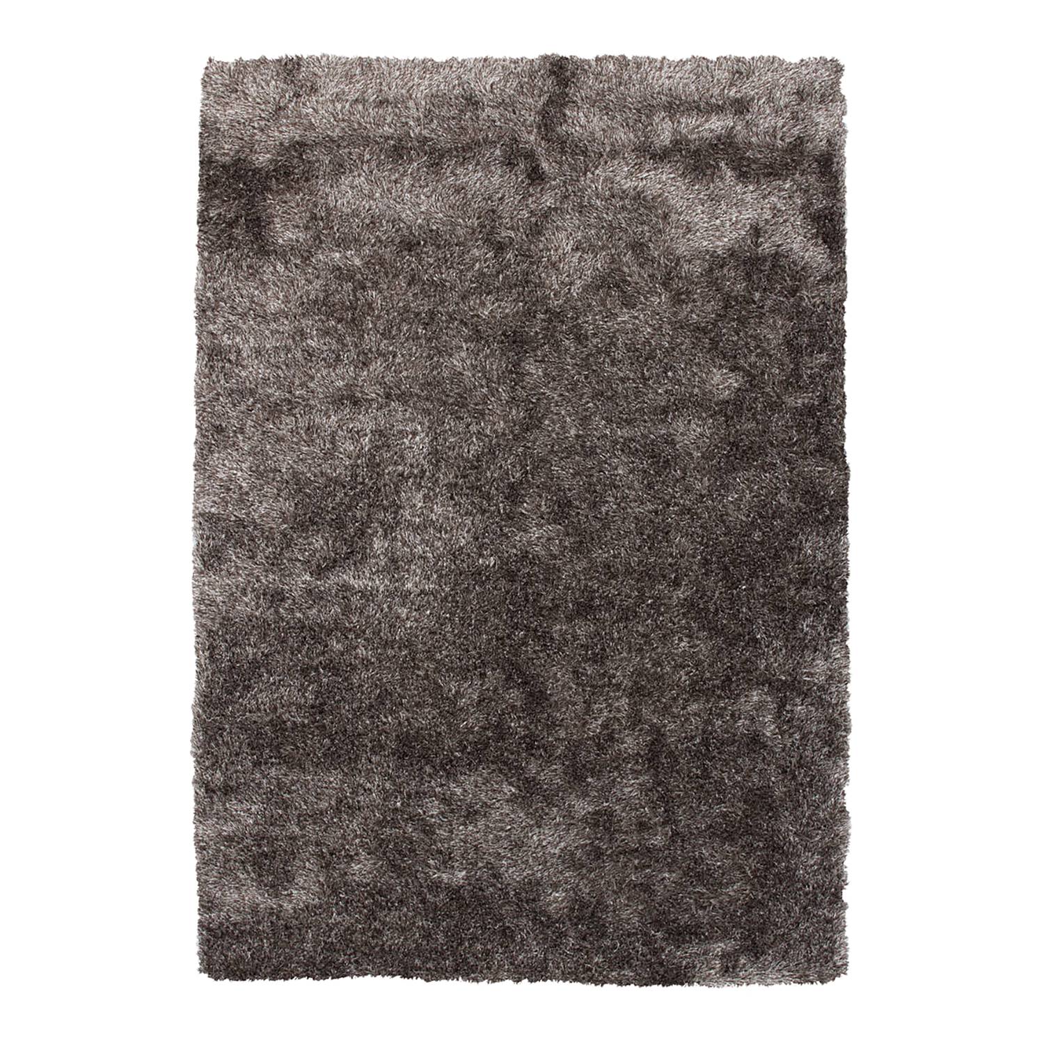 Diamond high-pile rug synthetic fiber light anthracite 80x150cm