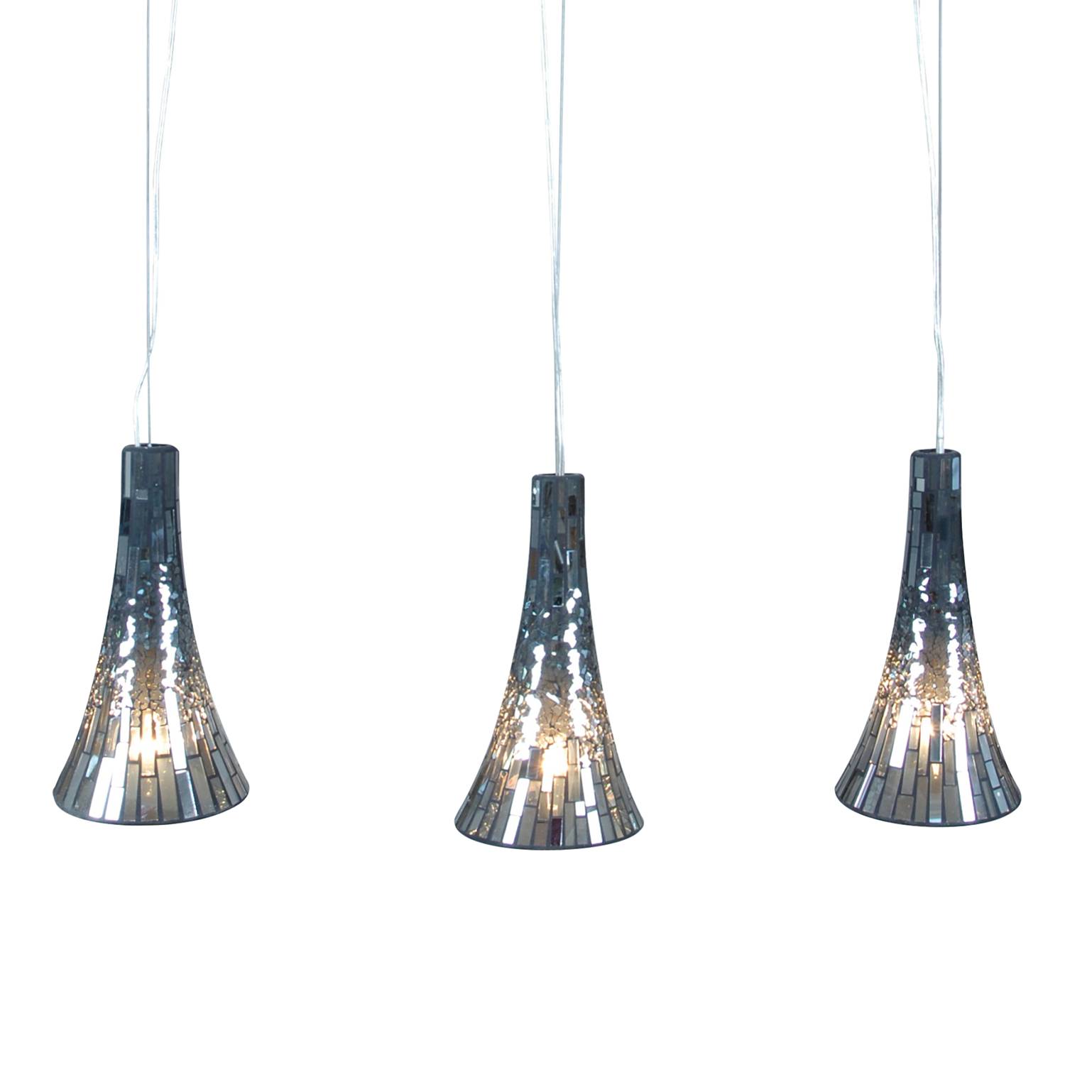 Pendant lamp Gubs Crystal glass Black