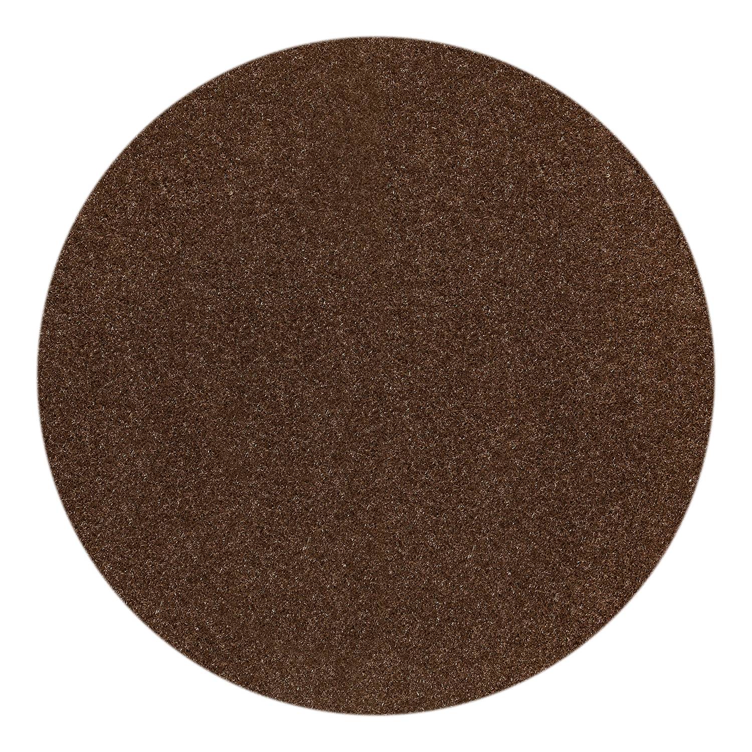 Teppich Miami Style Kunstfaser Braun Durchmesser: 95 cm
