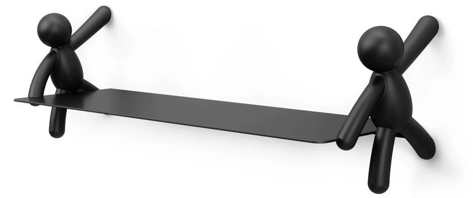 Wandregal Buddy Metall Schwarz