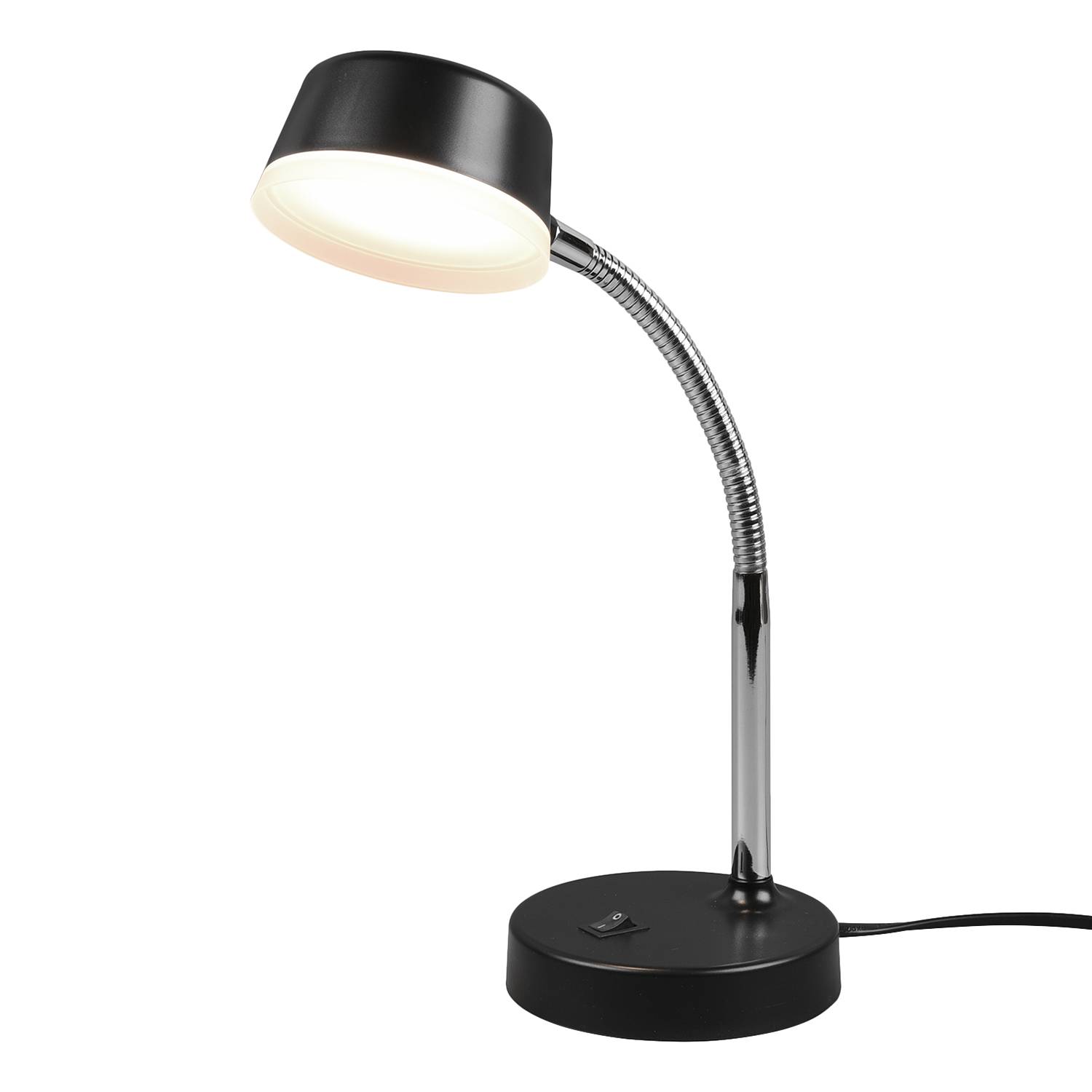 LED table lamp Kiko Polyethylene 1-light Black