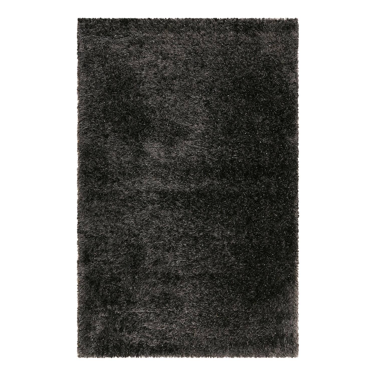 Teppich Shiny Touch II Polyester Anthrazit 80 x 150 cm