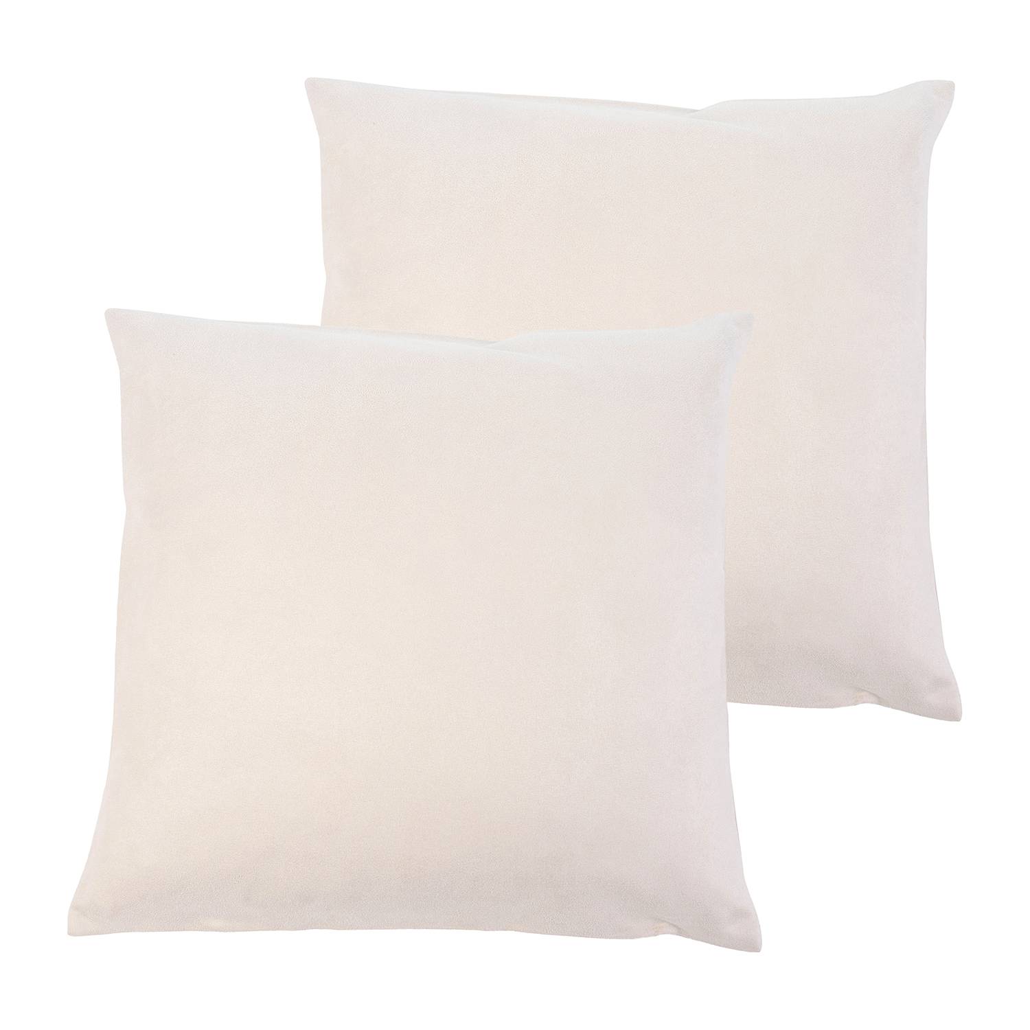 2x Alcatraz pillowcase synthetic wool off-white 50 x 50 cm