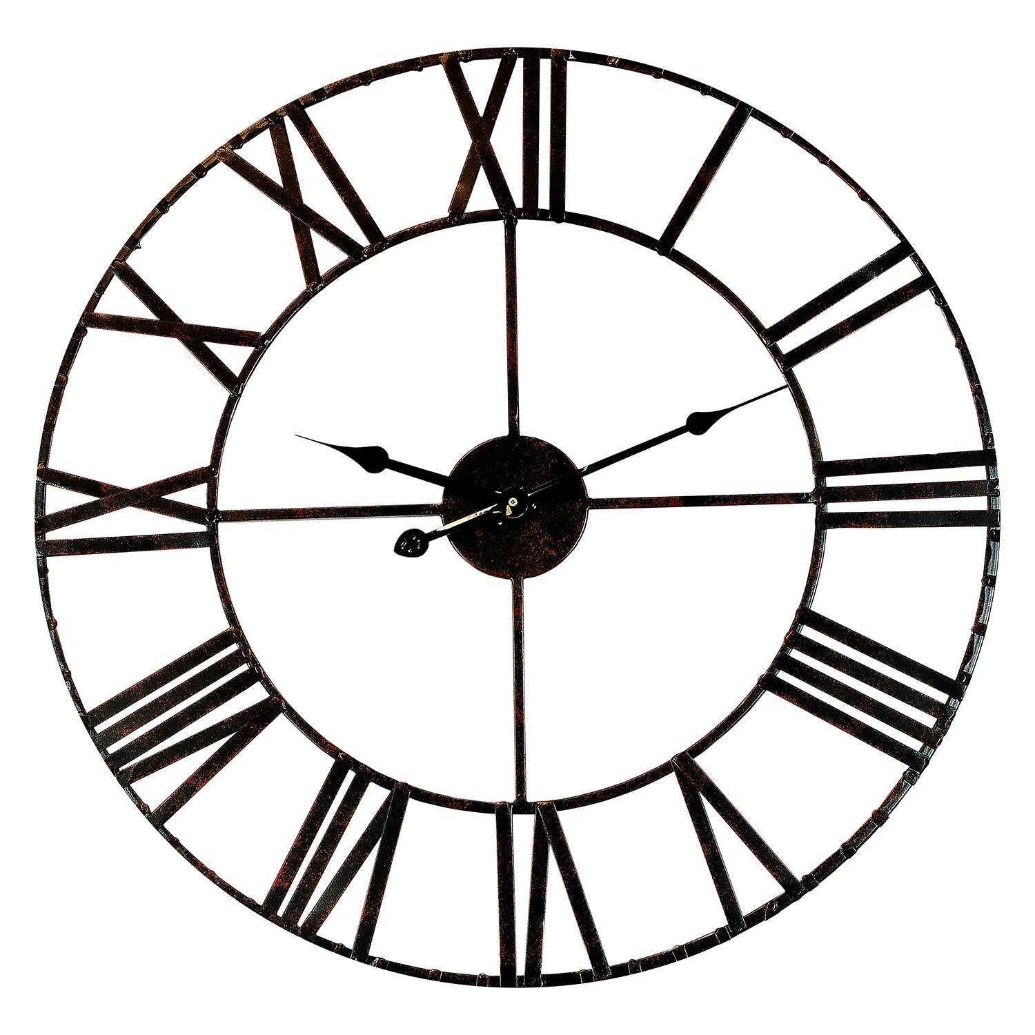 Wanduhr Villerest Aluminium Schwarz