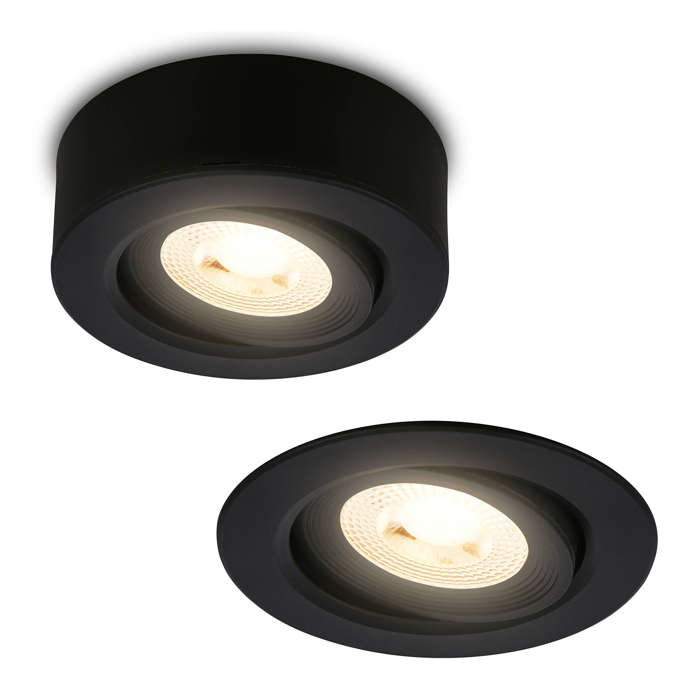 LED surface & recessed light Desi Type B Black