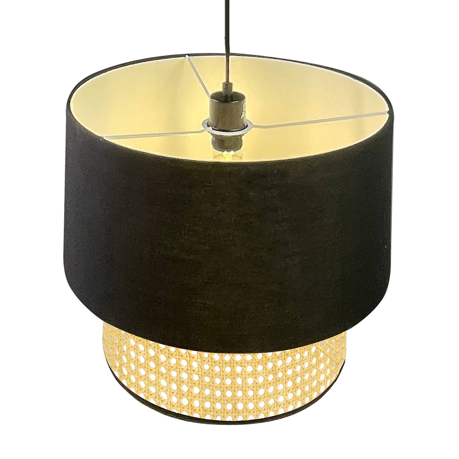 Le Tech IV Lampada a sospensione carta ferro a 1 luce