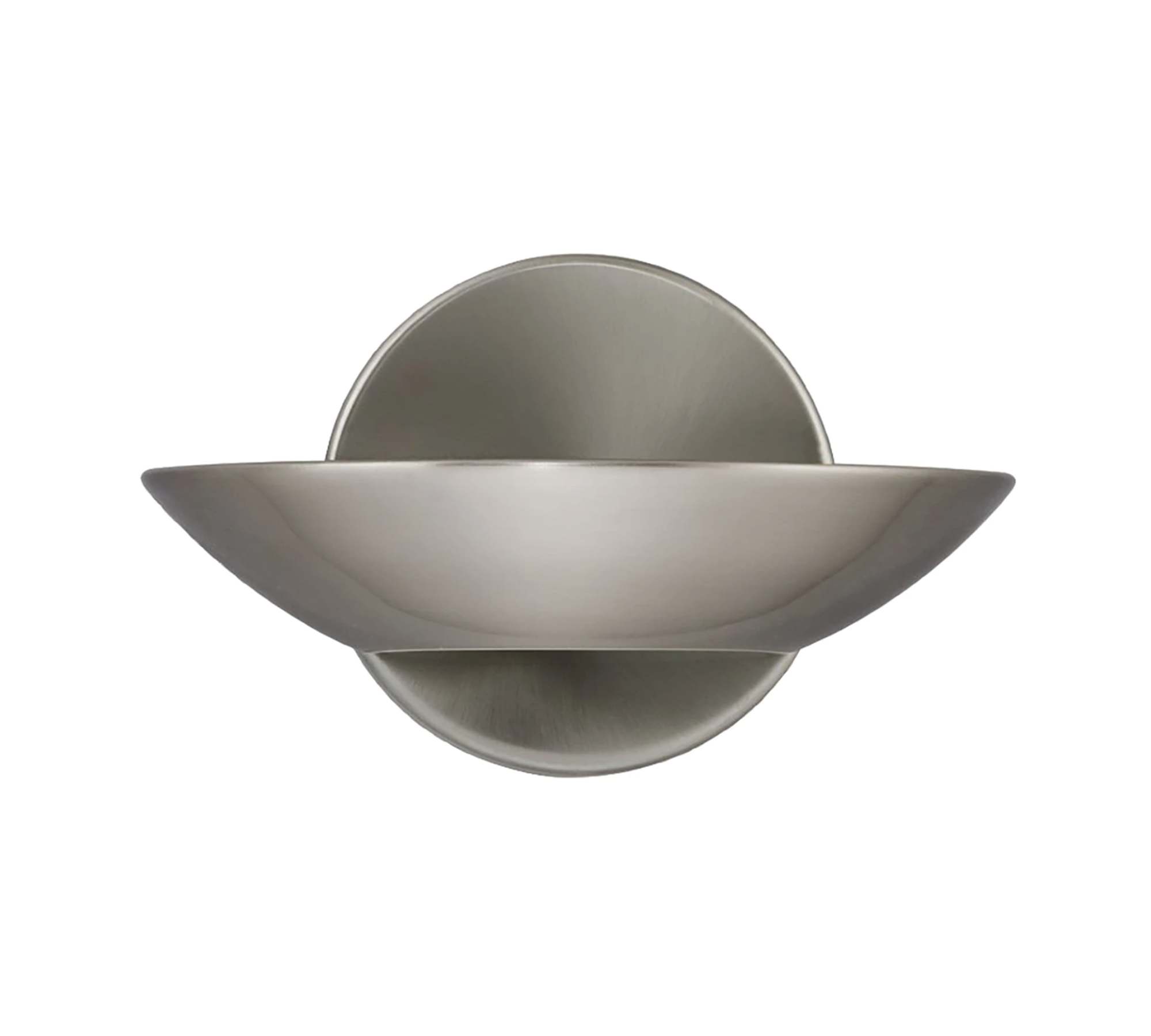 2-flammige LED Wandleuchte Eisen Silber