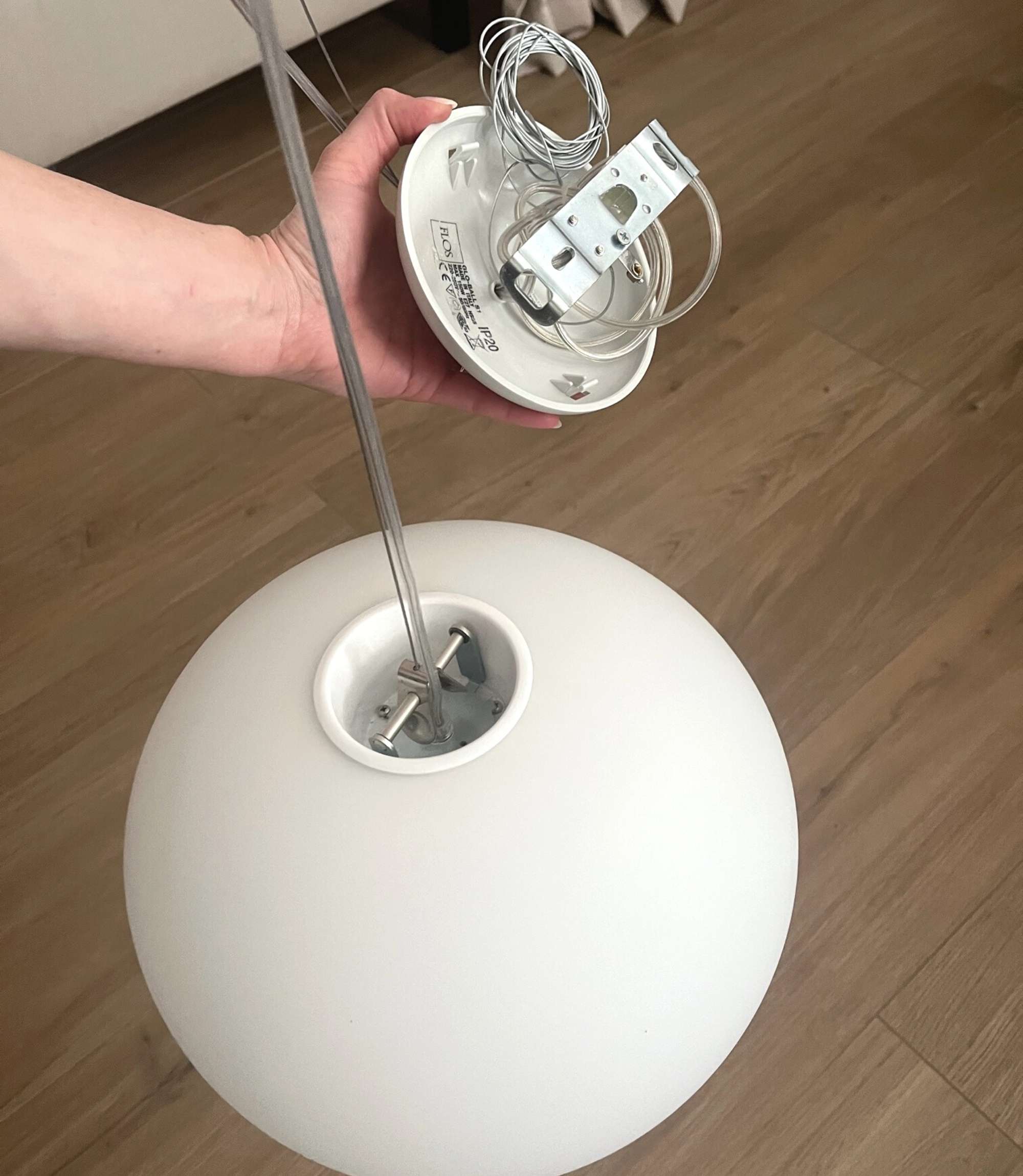 Glo Ball S2 Pendelleuchte Weiß