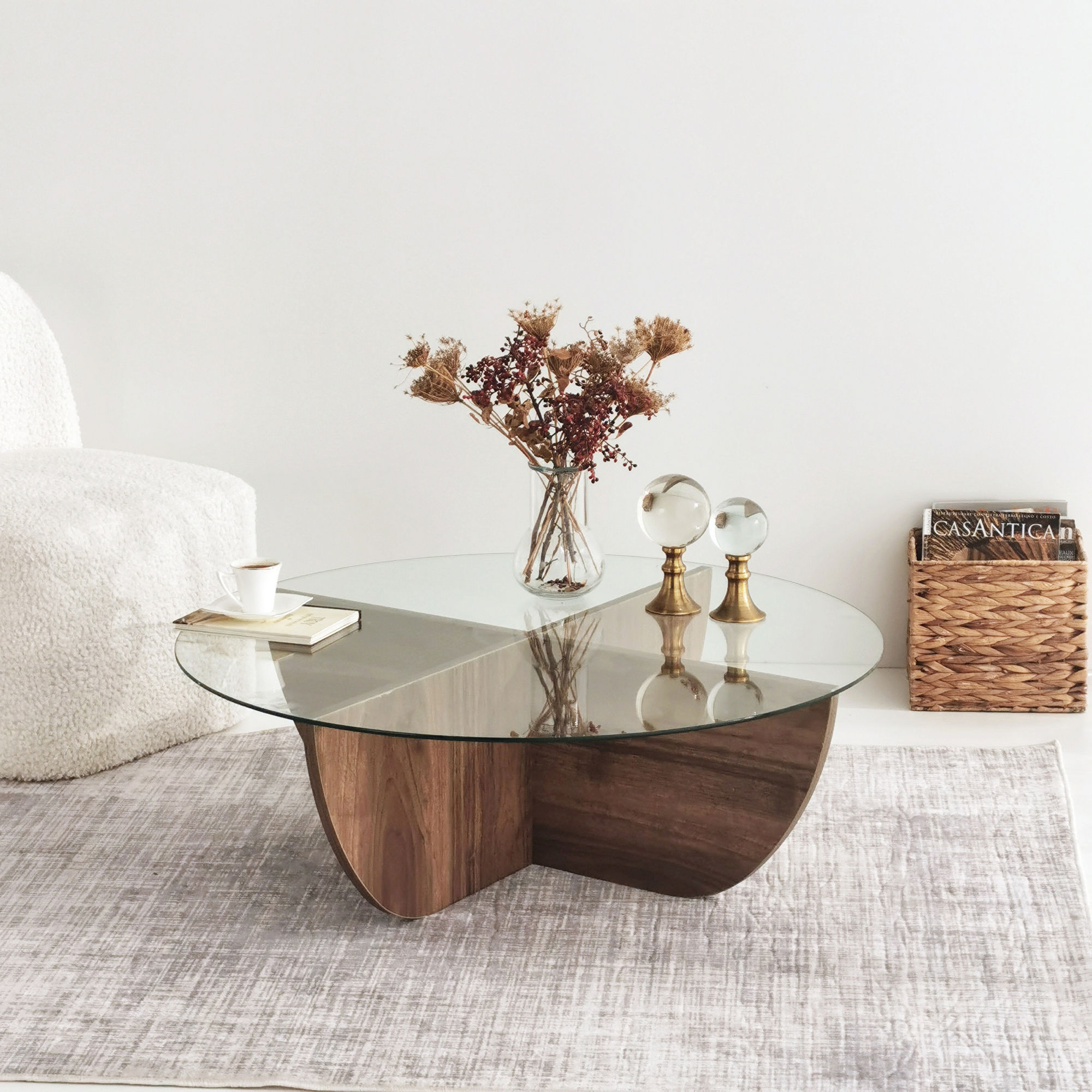 Lily Coffee Table Walnut Brown