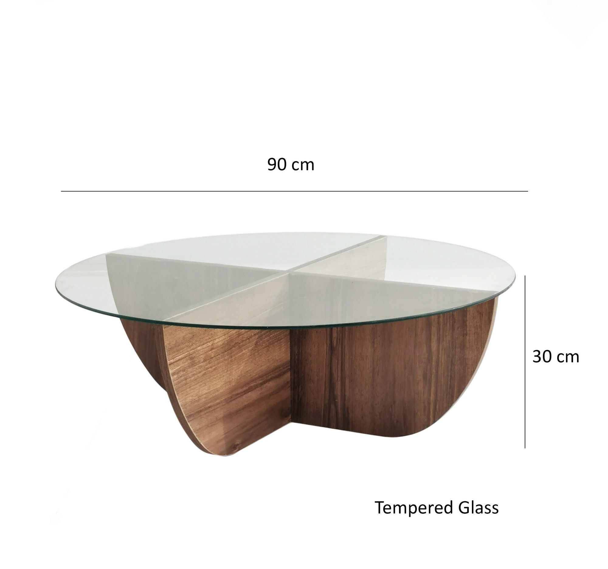 Lily Couchtisch Walnussbraun Optik