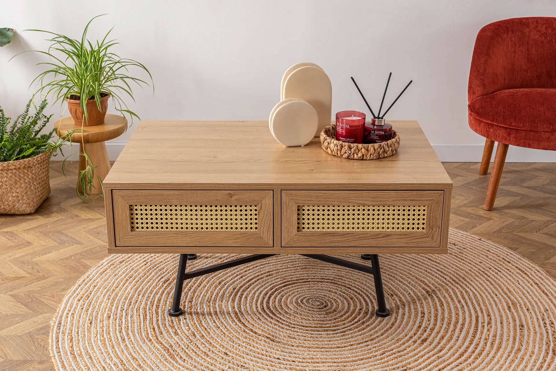 Nala 4 Coffee table Brown