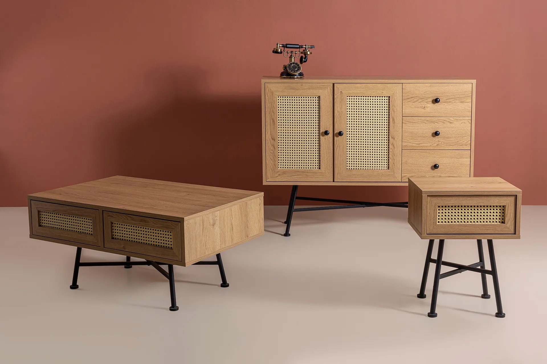 Nala 4 Coffee table Brown
