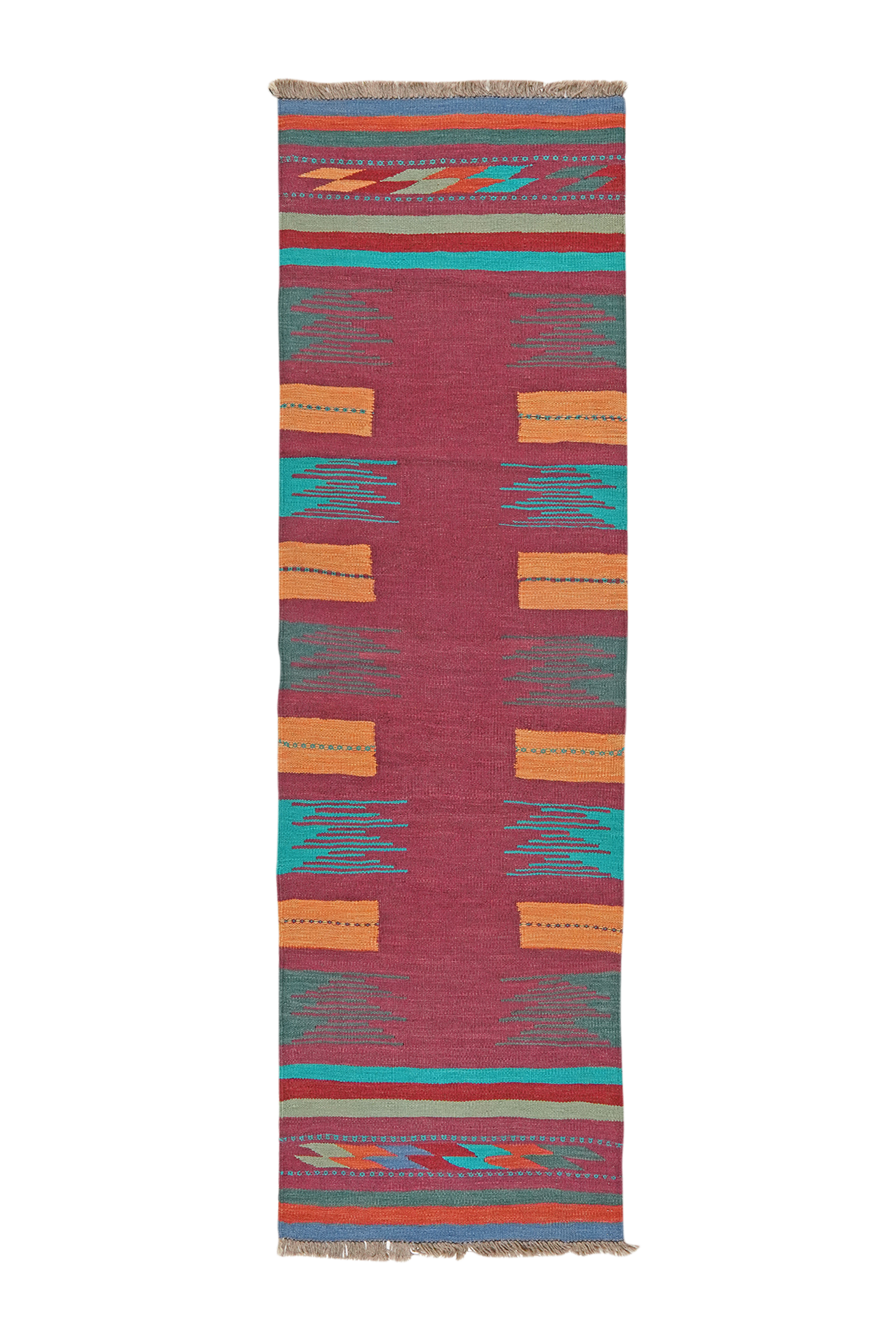 Kelim Gashgai Carpet Wool Multicolored