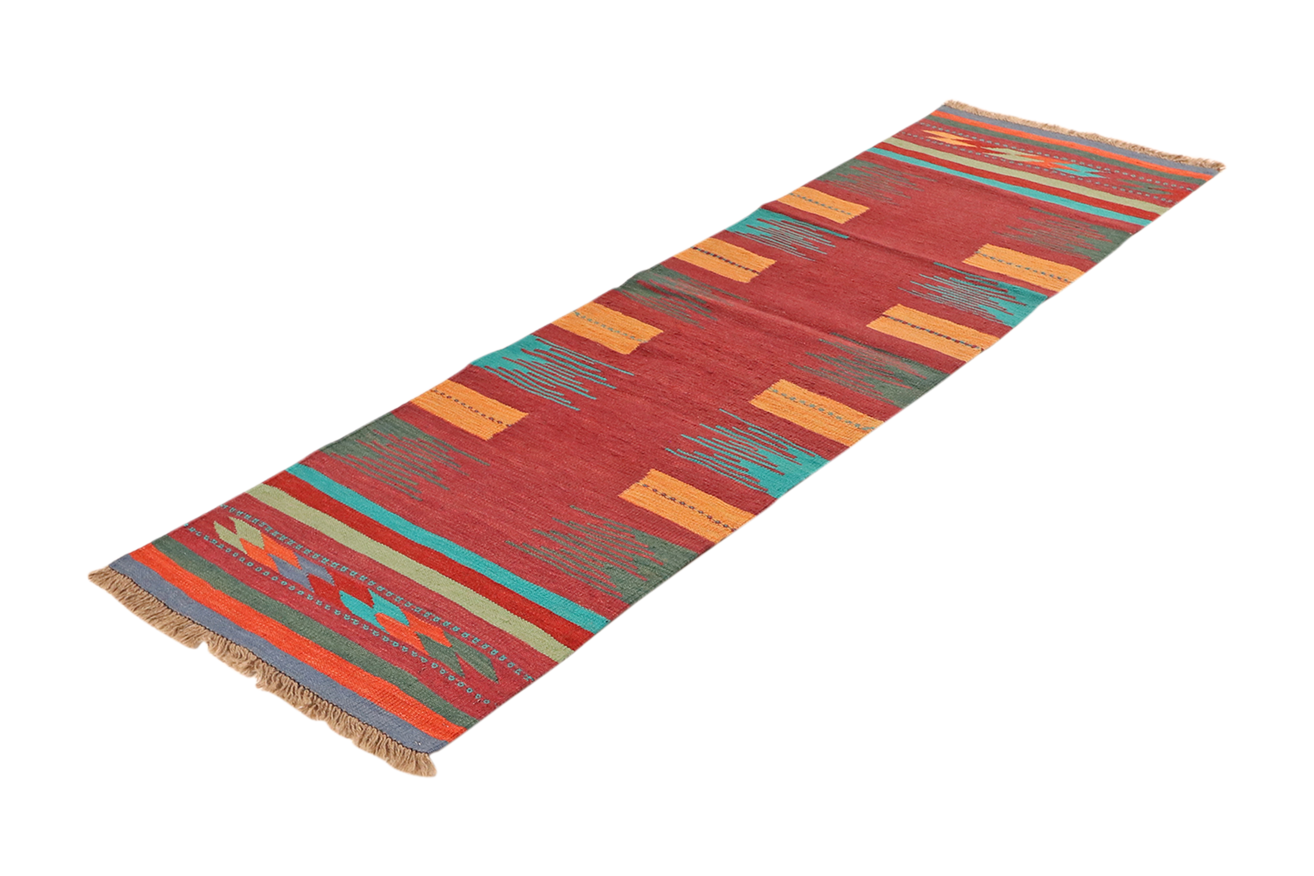Kelim Gashgai 63x212cm Blu