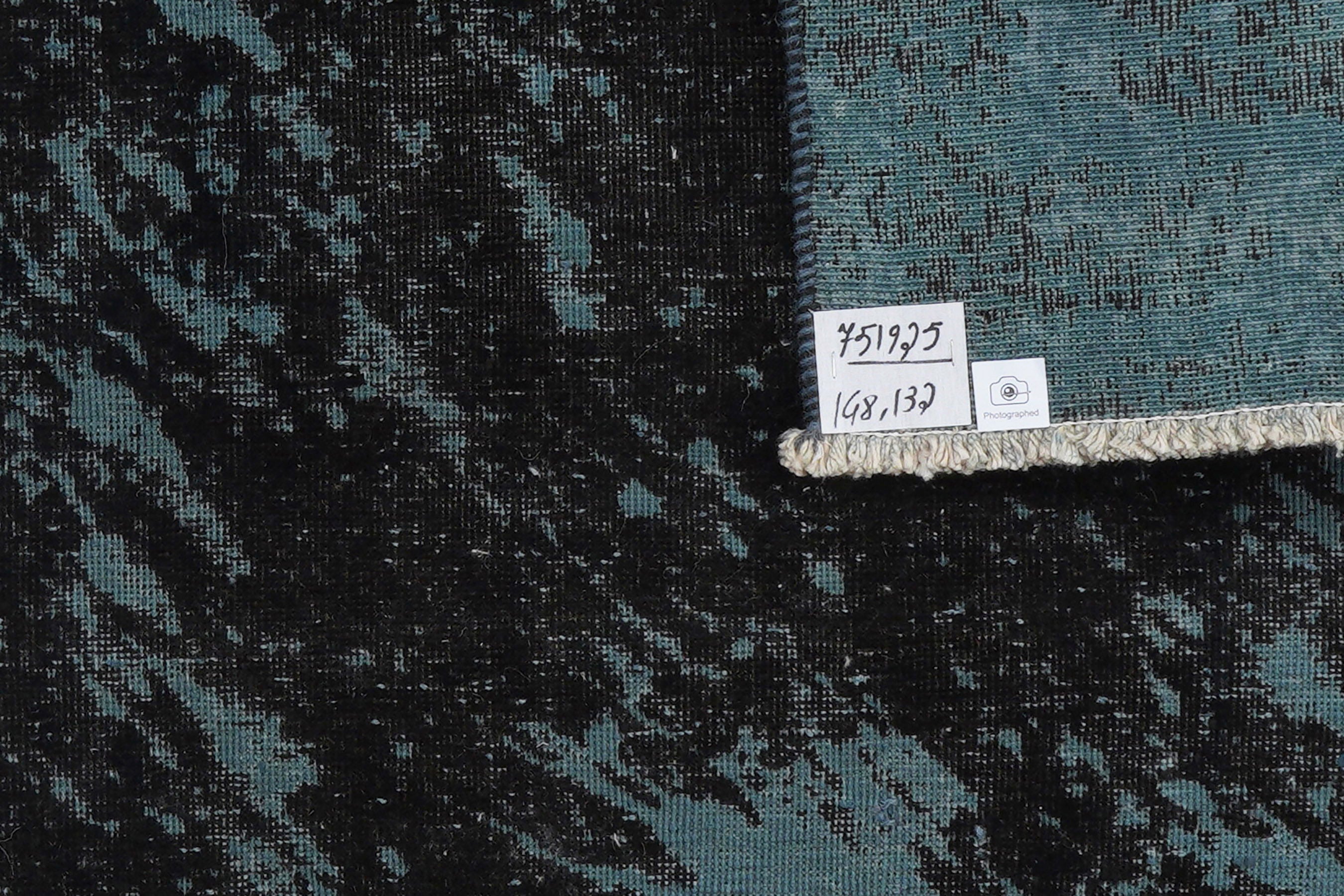Vintage rug wool multicolored