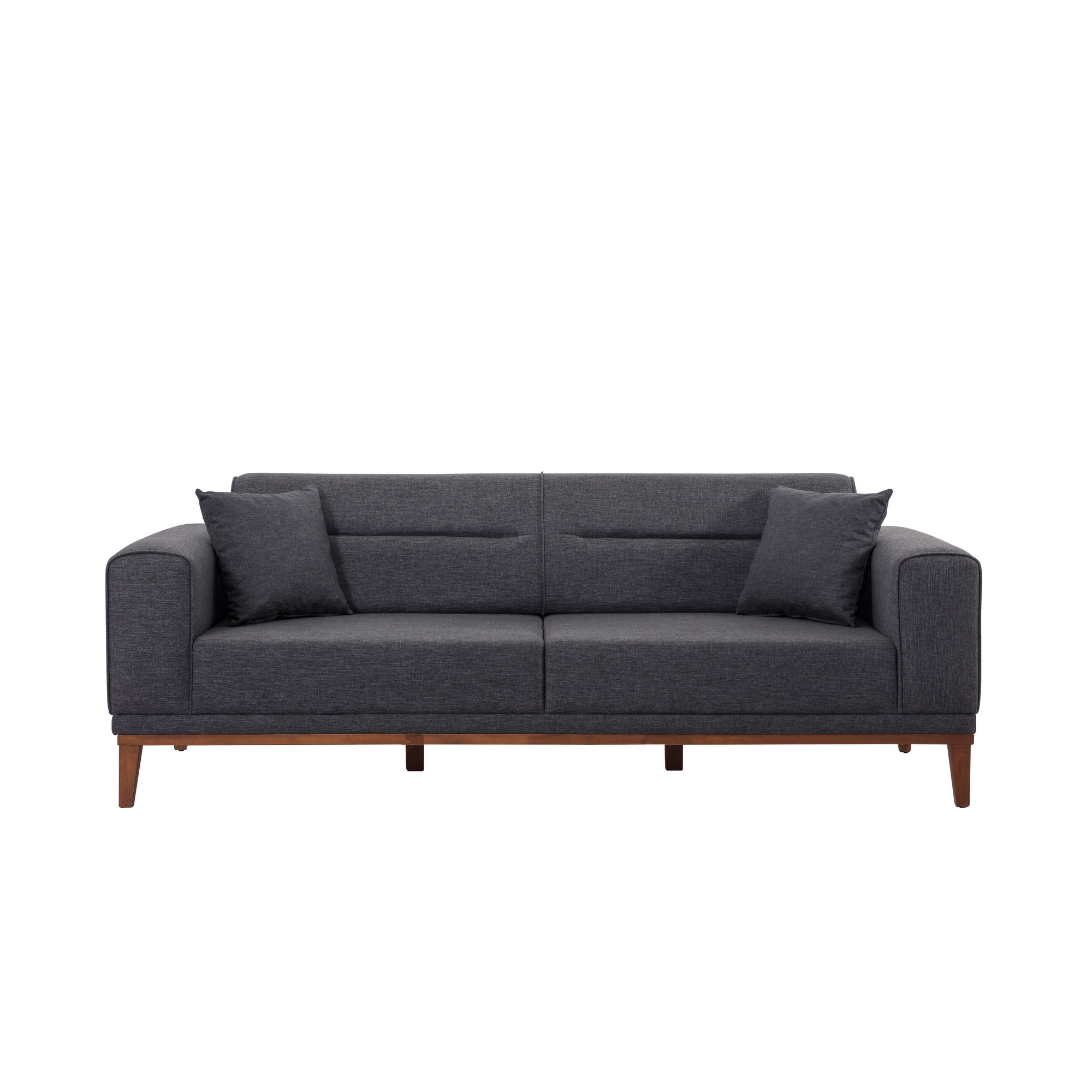 Liones 1053 Sleeper Sofa Set Charcoal