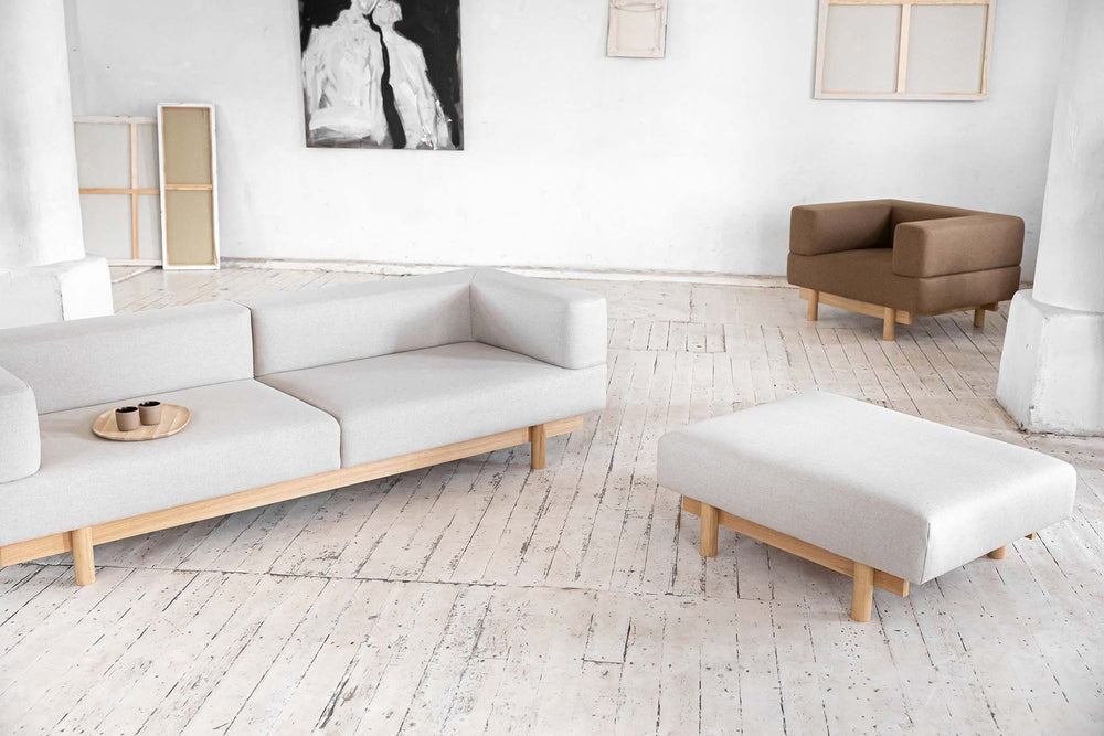 Alchemist Footstool Beige