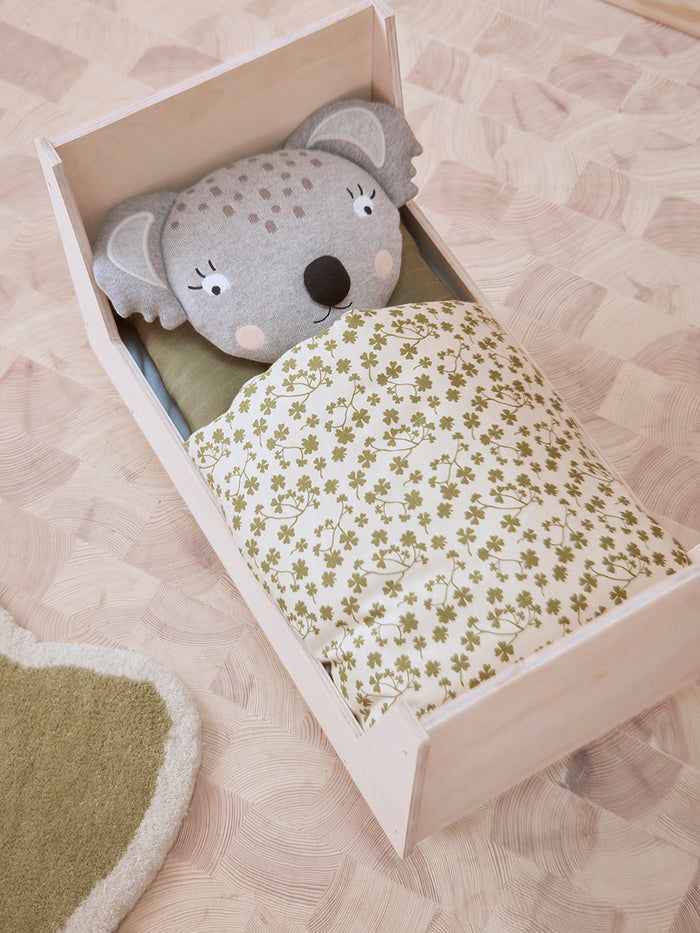 Iro Doll Bedding with Mattress Blue